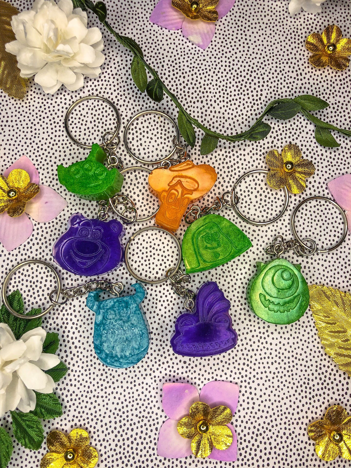 Monsters Inc Character Resin Keychains - Read Description!