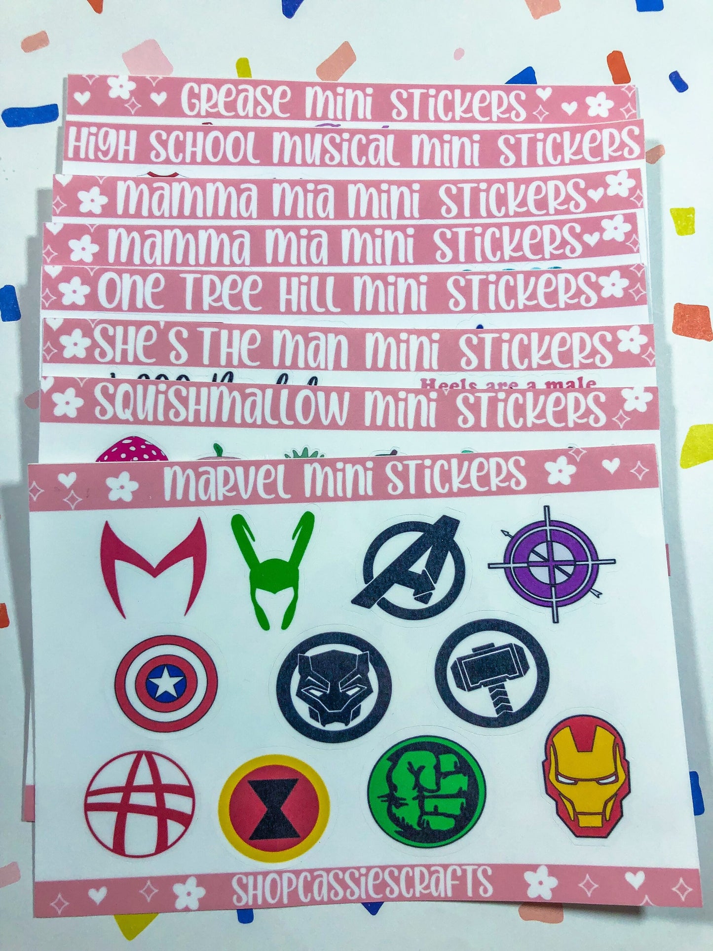 Mamma Mia Mini Sticker Sheets - ShopCassiesCrafts