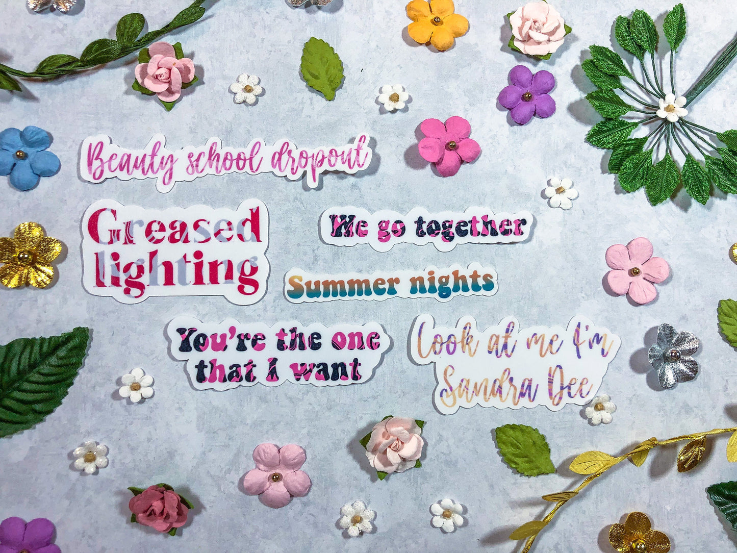 Grease Stickers - ShopCassiesCrafts