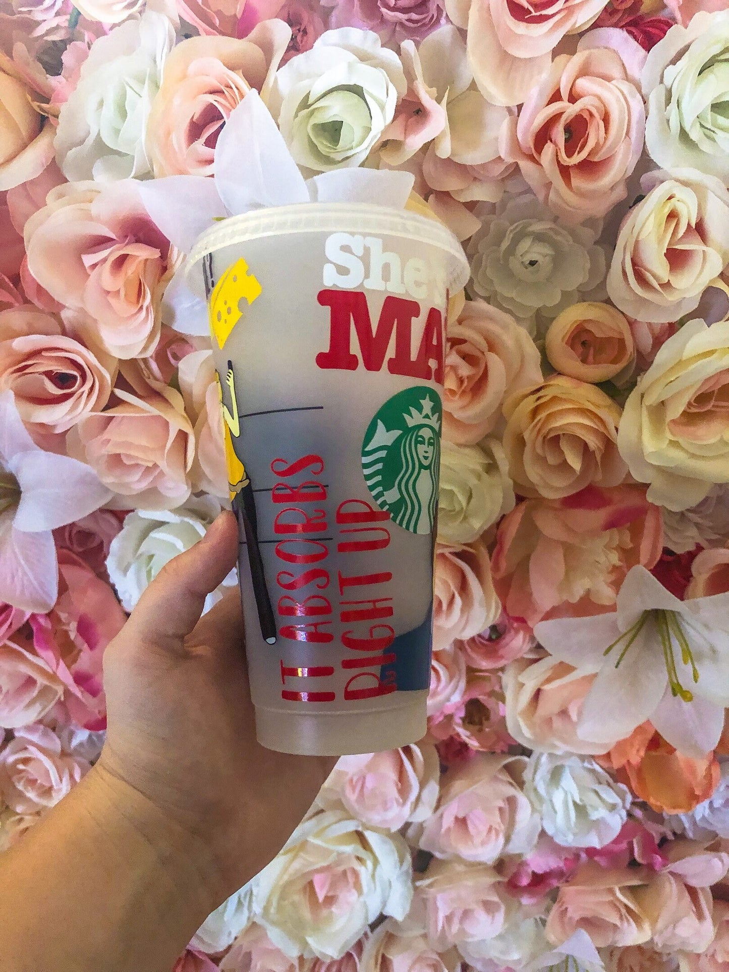 She's The Man Starbucks Decorated Cold Cup