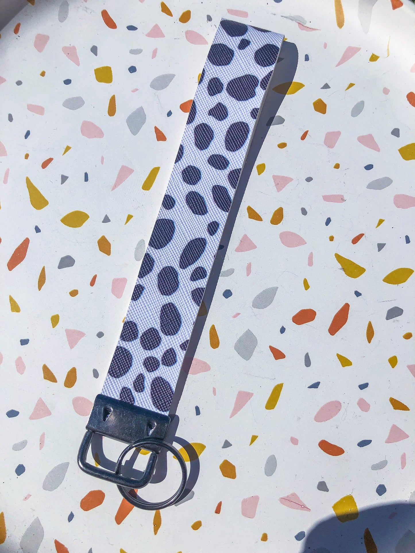 Cow Themed Wristlet Keychain Fobs
