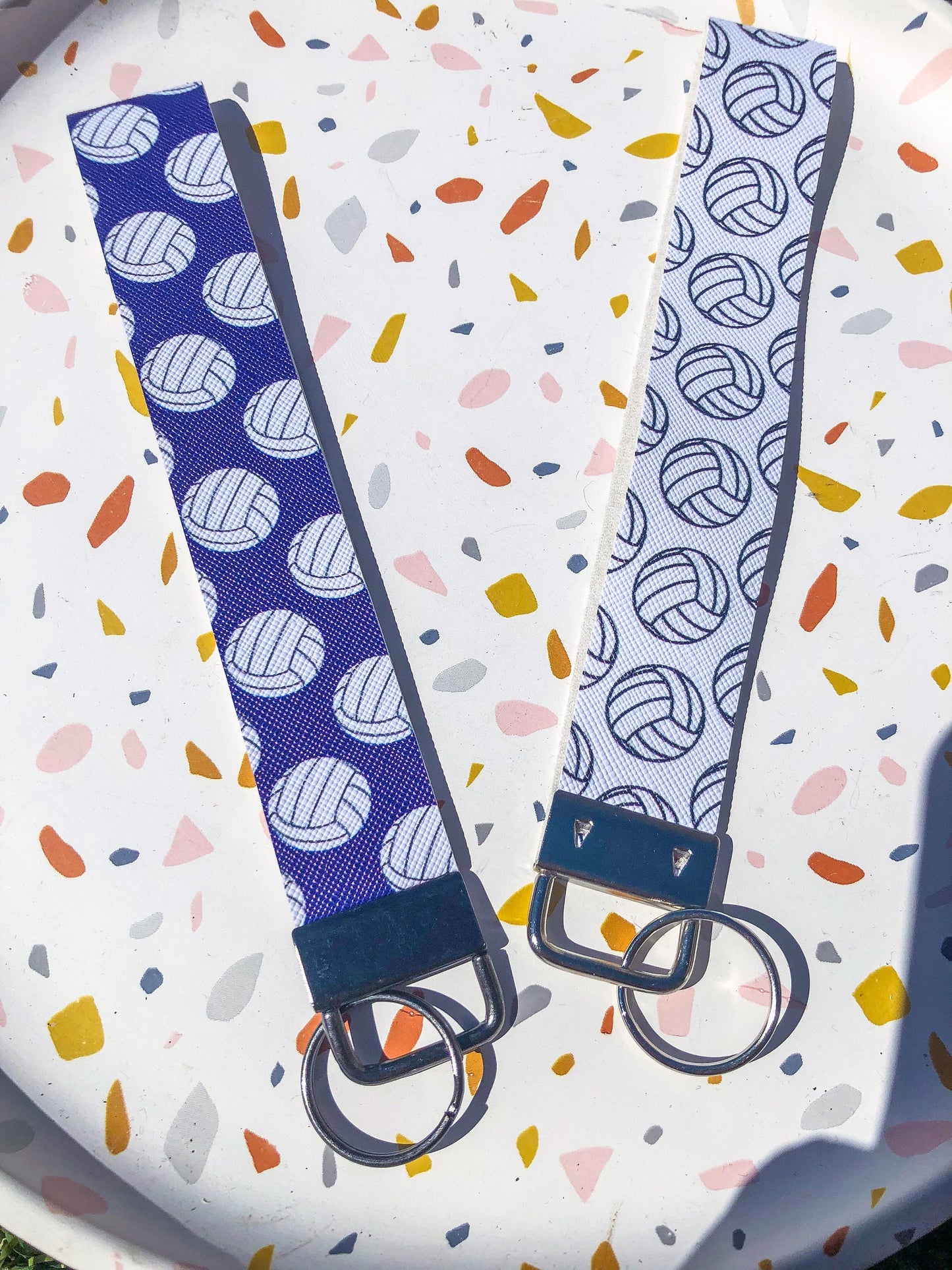 Sport Themed Wristlet Keychain Fobs