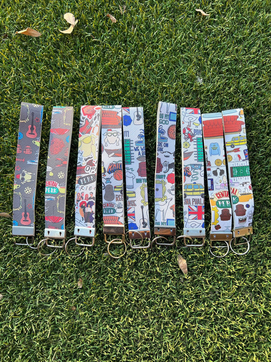 TV Show Themed Wristlet Keychain Fobs - ShopCassiesCrafts
