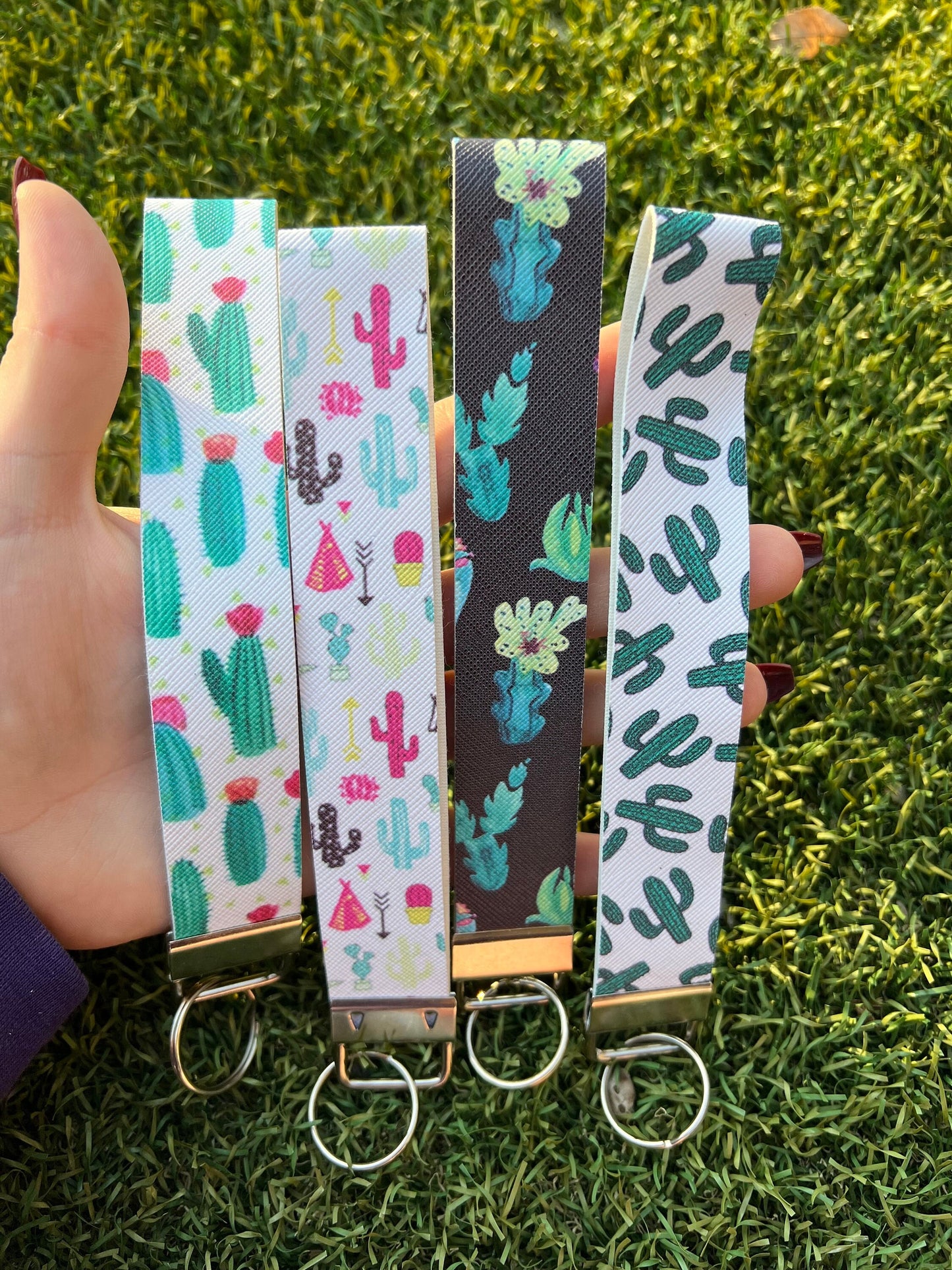 Patterned Themed Wristlet Keychain Fobs - ShopCassiesCrafts