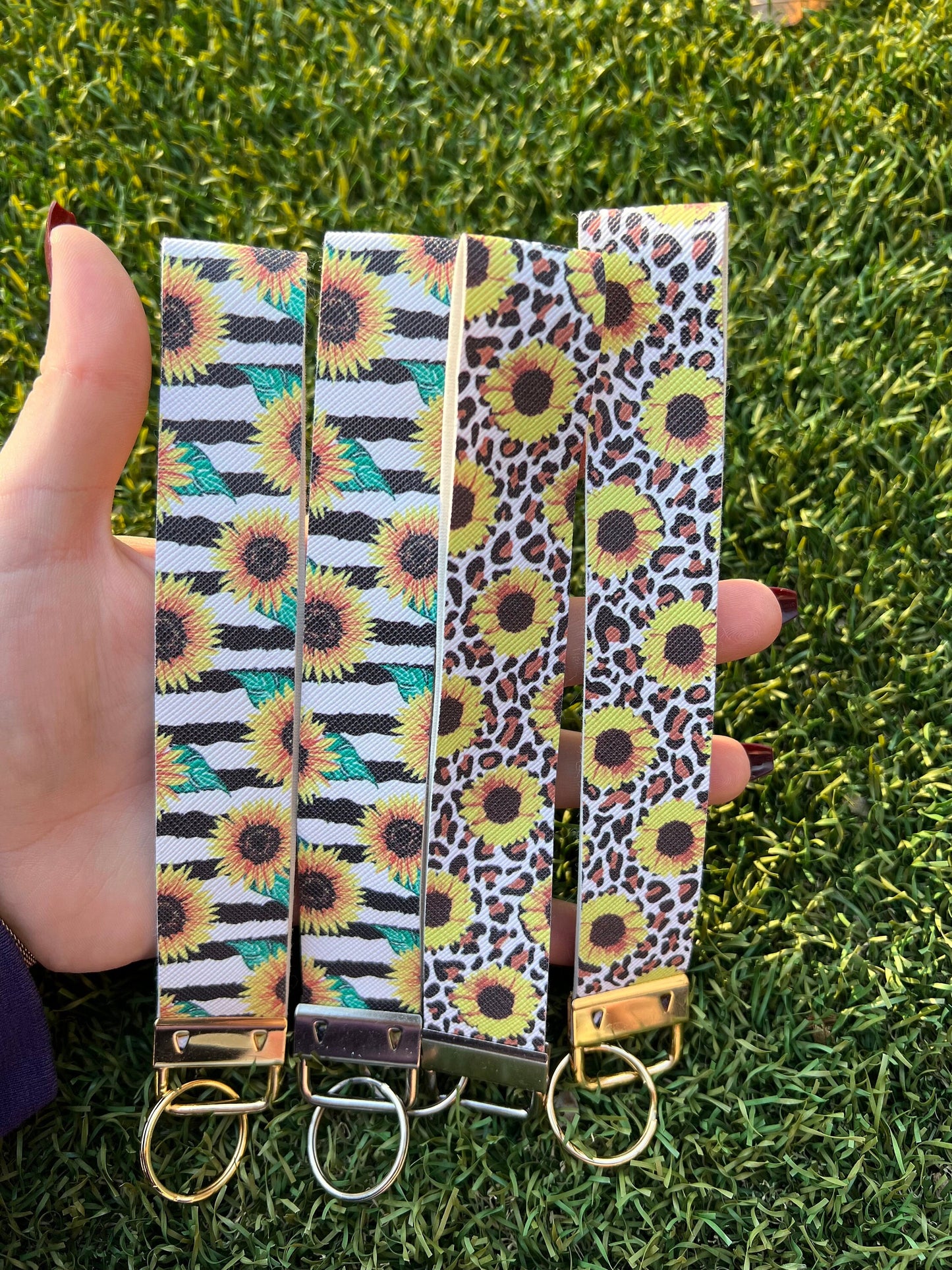 Patterned Themed Wristlet Keychain Fobs - ShopCassiesCrafts