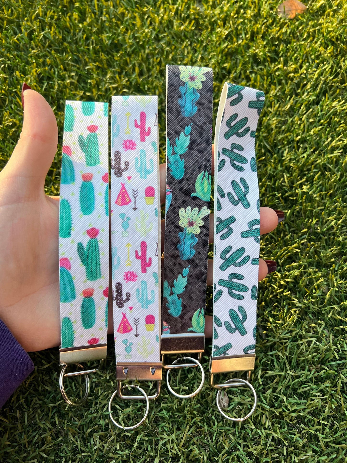 Patterned Themed Wristlet Keychain Fobs - ShopCassiesCrafts