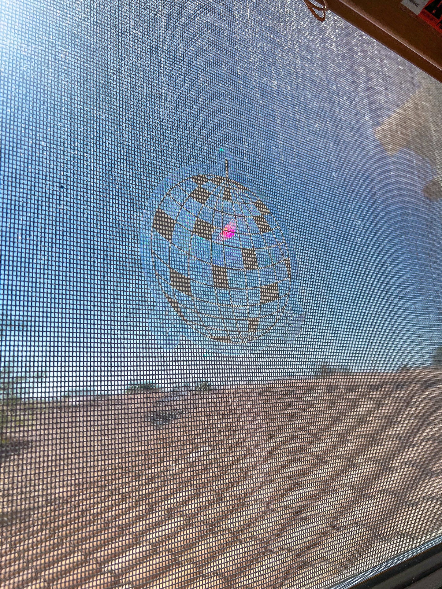 Disco Ball Suncatcher Sticker // Window Cling Sticker for Rainbows - ShopCassiesCrafts