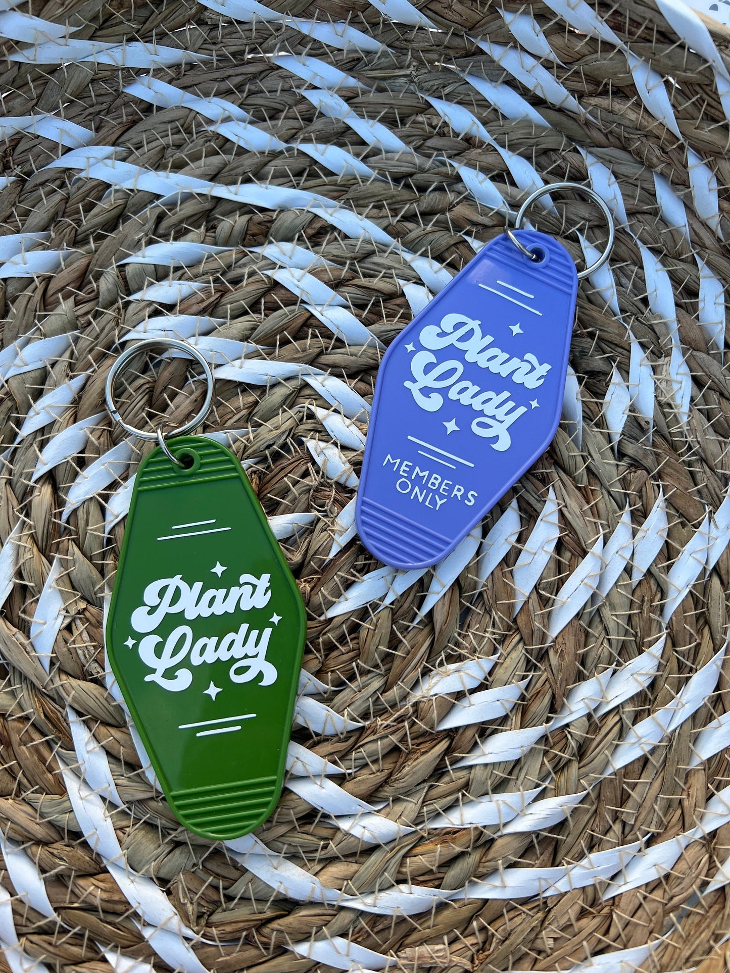 Plant Lady Motel Keychain