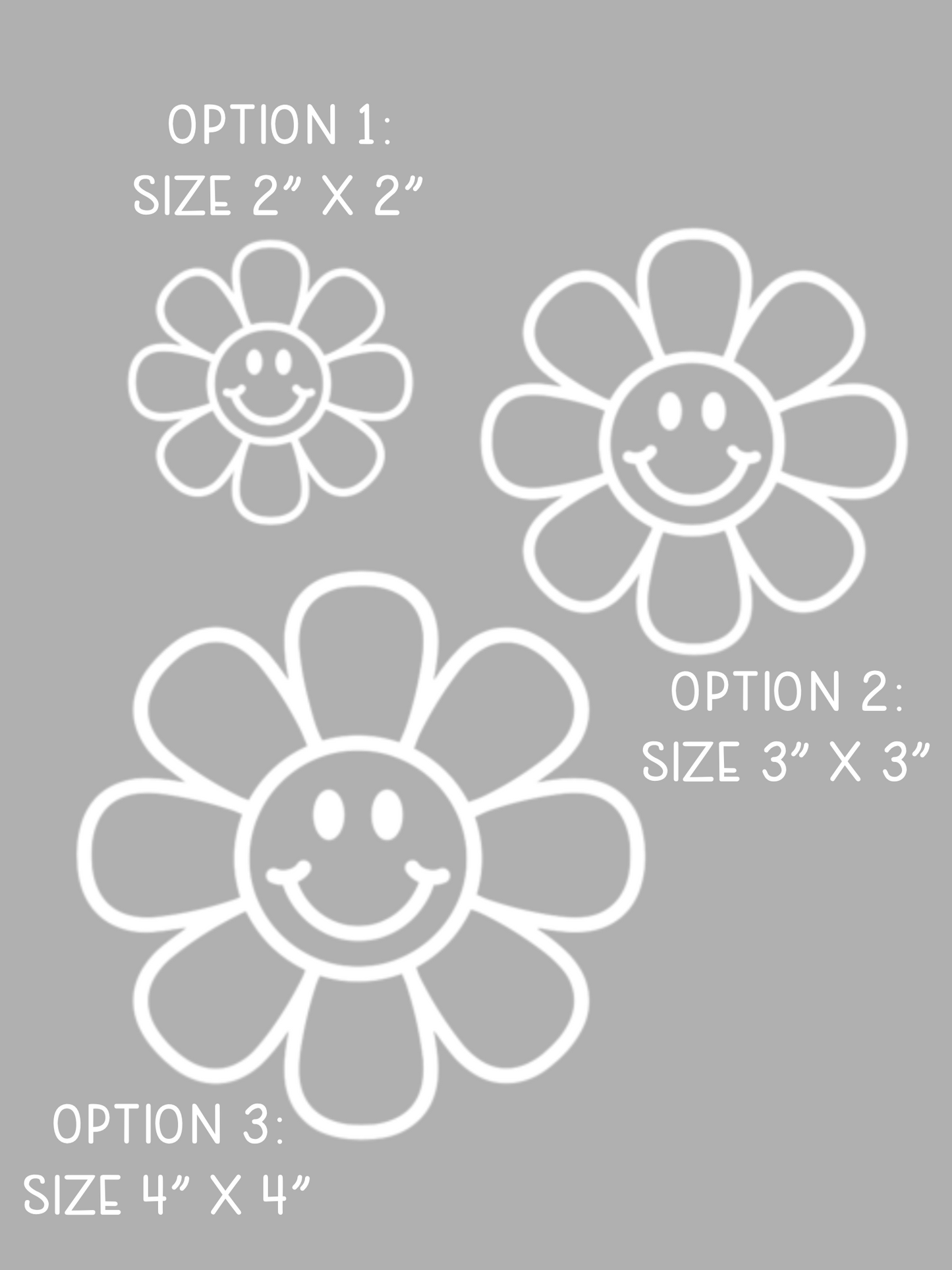 Flower Smiley Face Mirror Decal - ShopCassiesCrafts