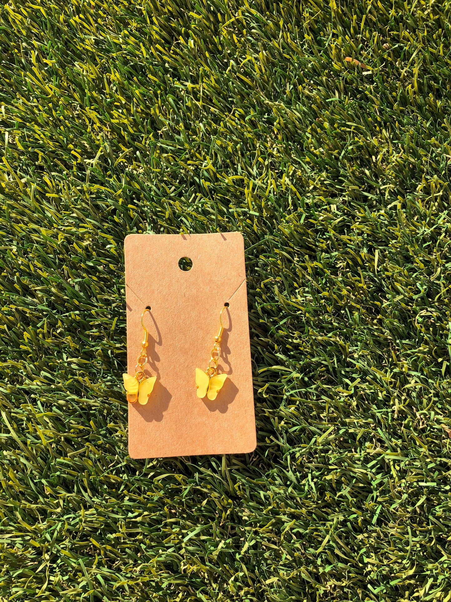 Butterfly Gold Hook Earrings