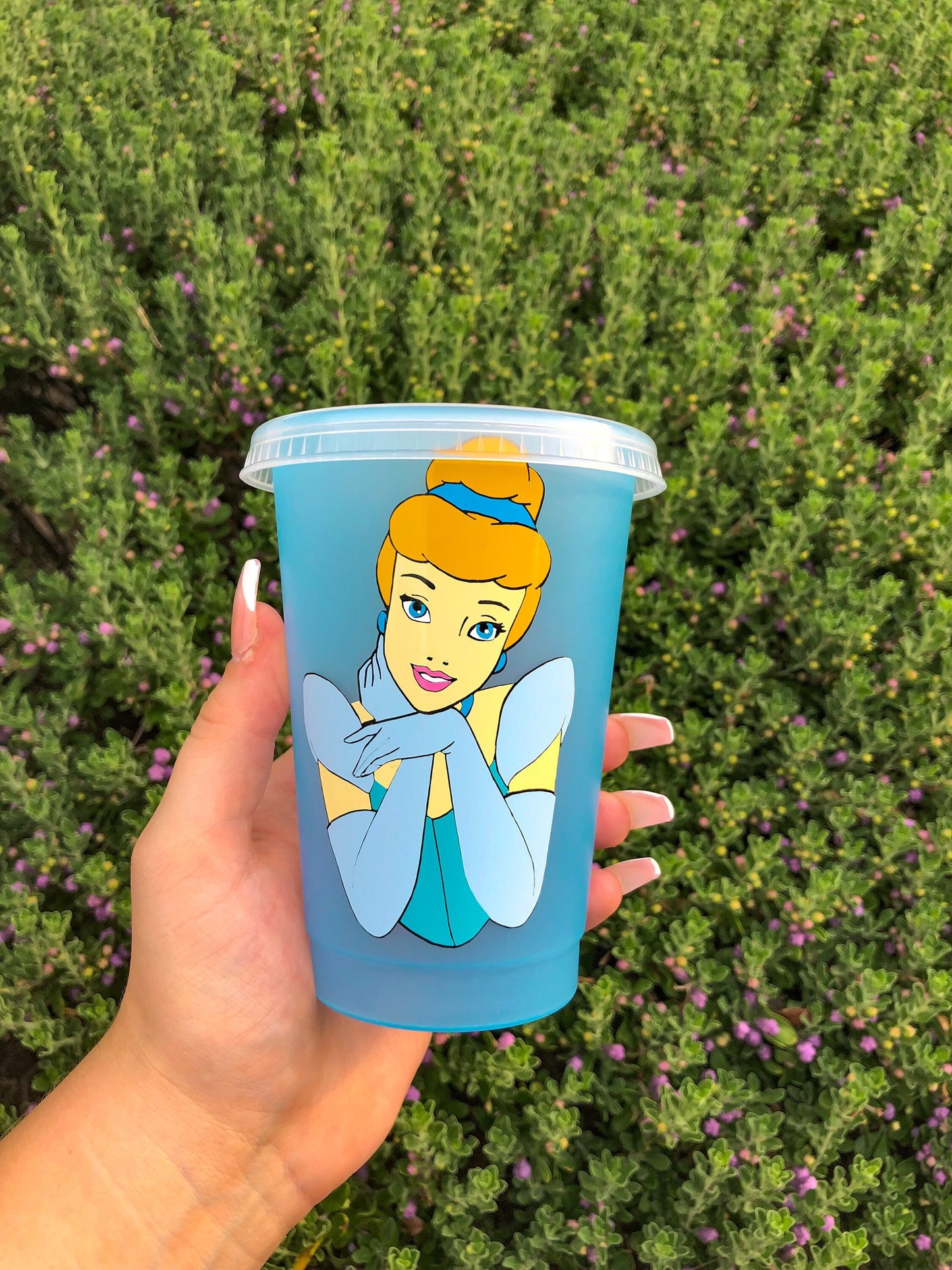 Cinderella//Disney Princess//Decorated Color Changing Cold Cup - ShopCassiesCrafts