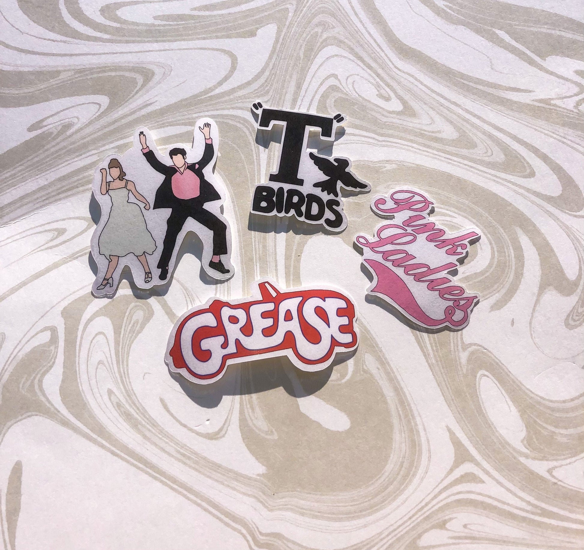 Grease Stickers - ShopCassiesCrafts