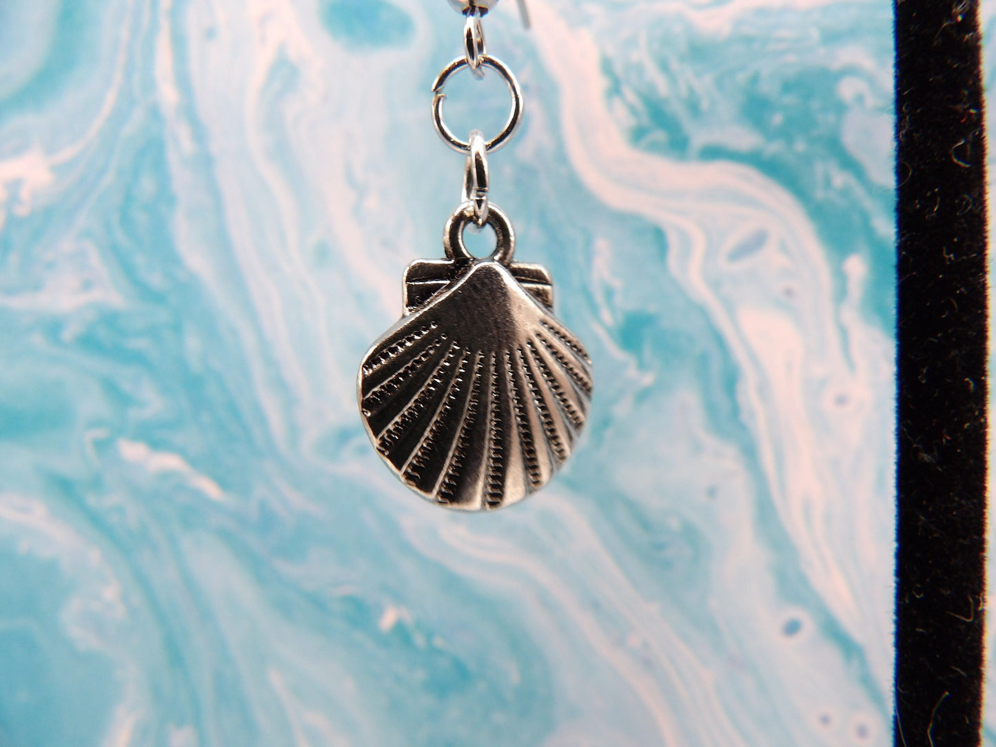 Silver Sea Shell Earrings