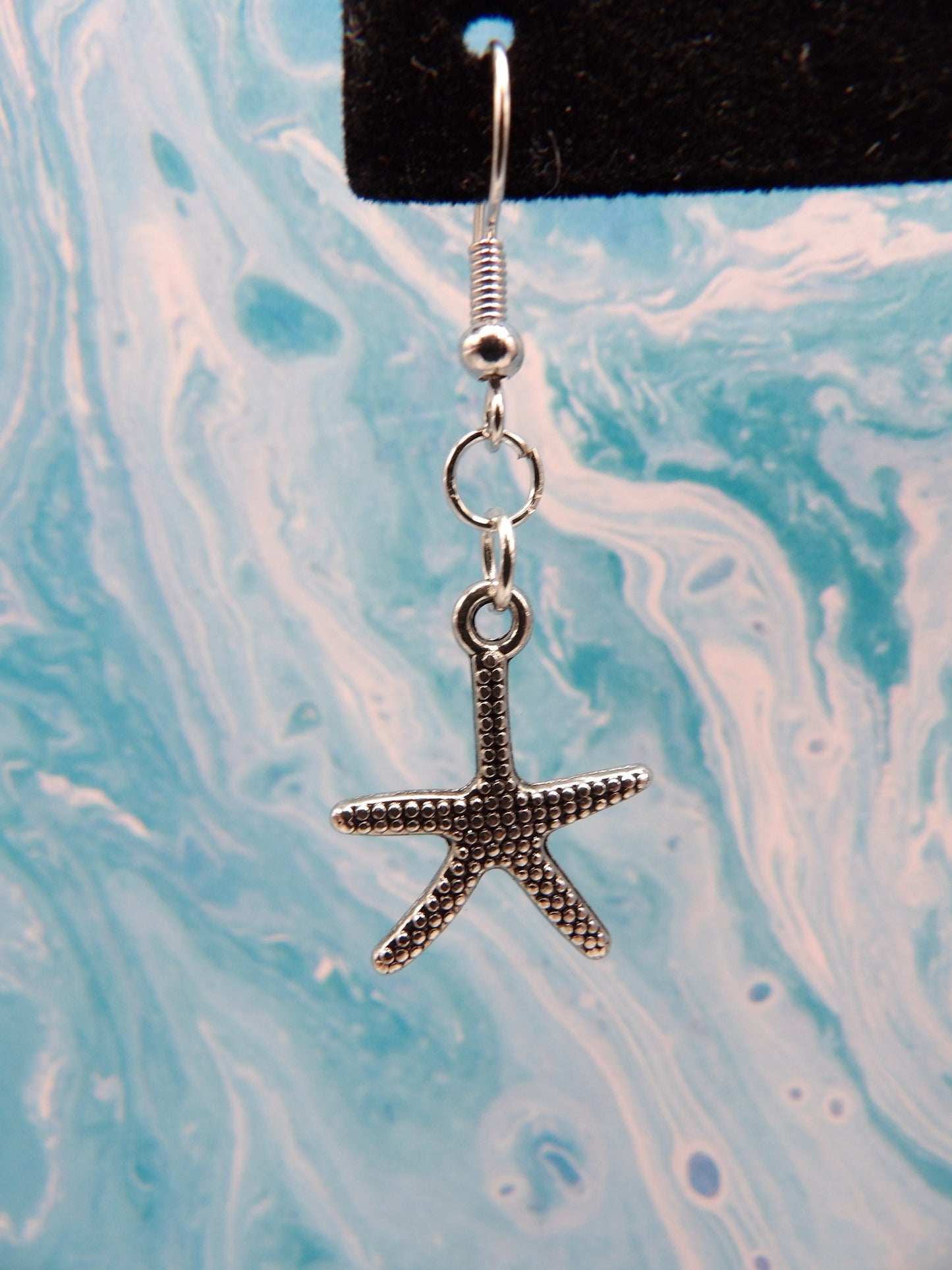 Silver Starfish Earrings