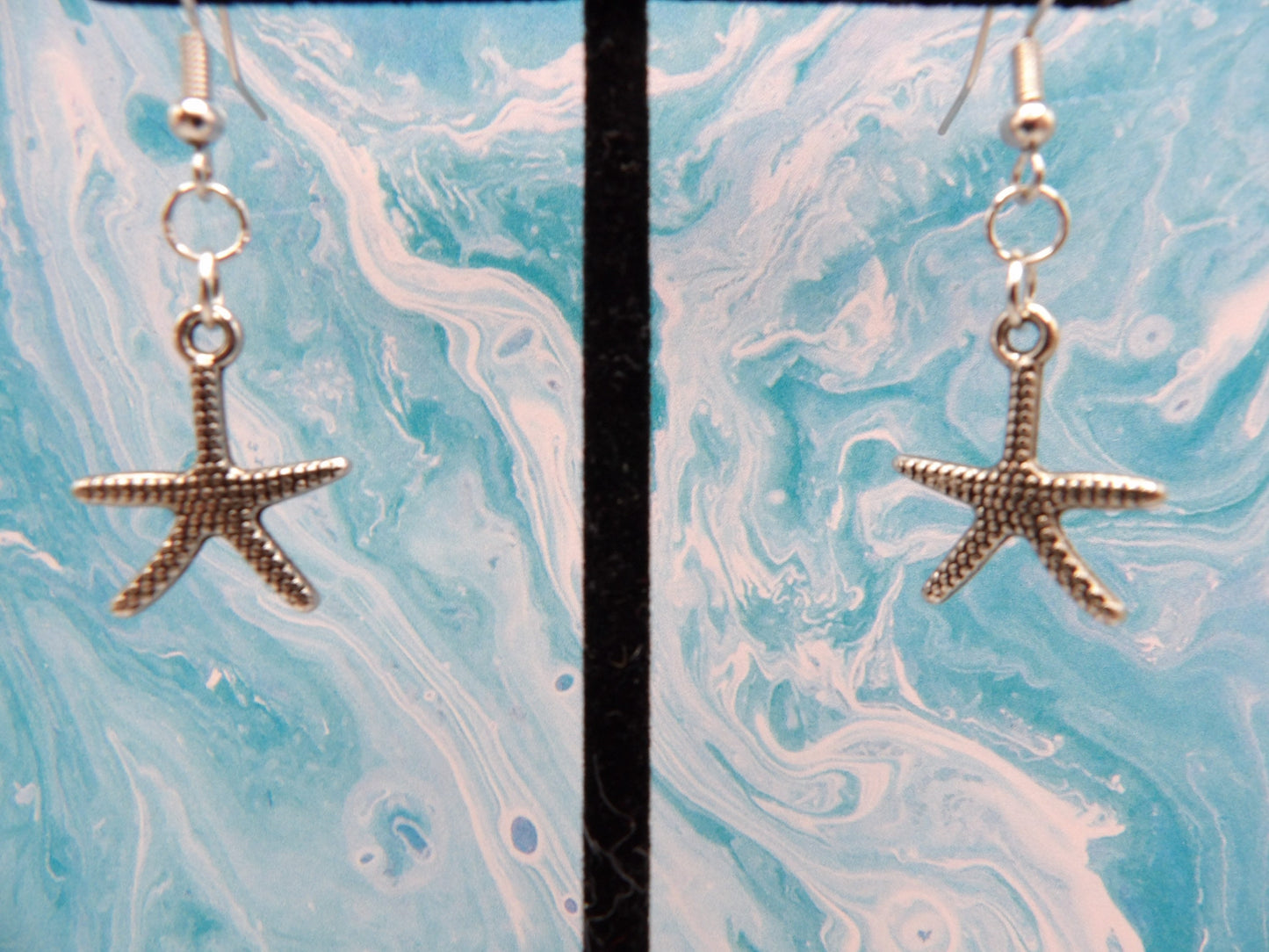 Silver Starfish Earrings