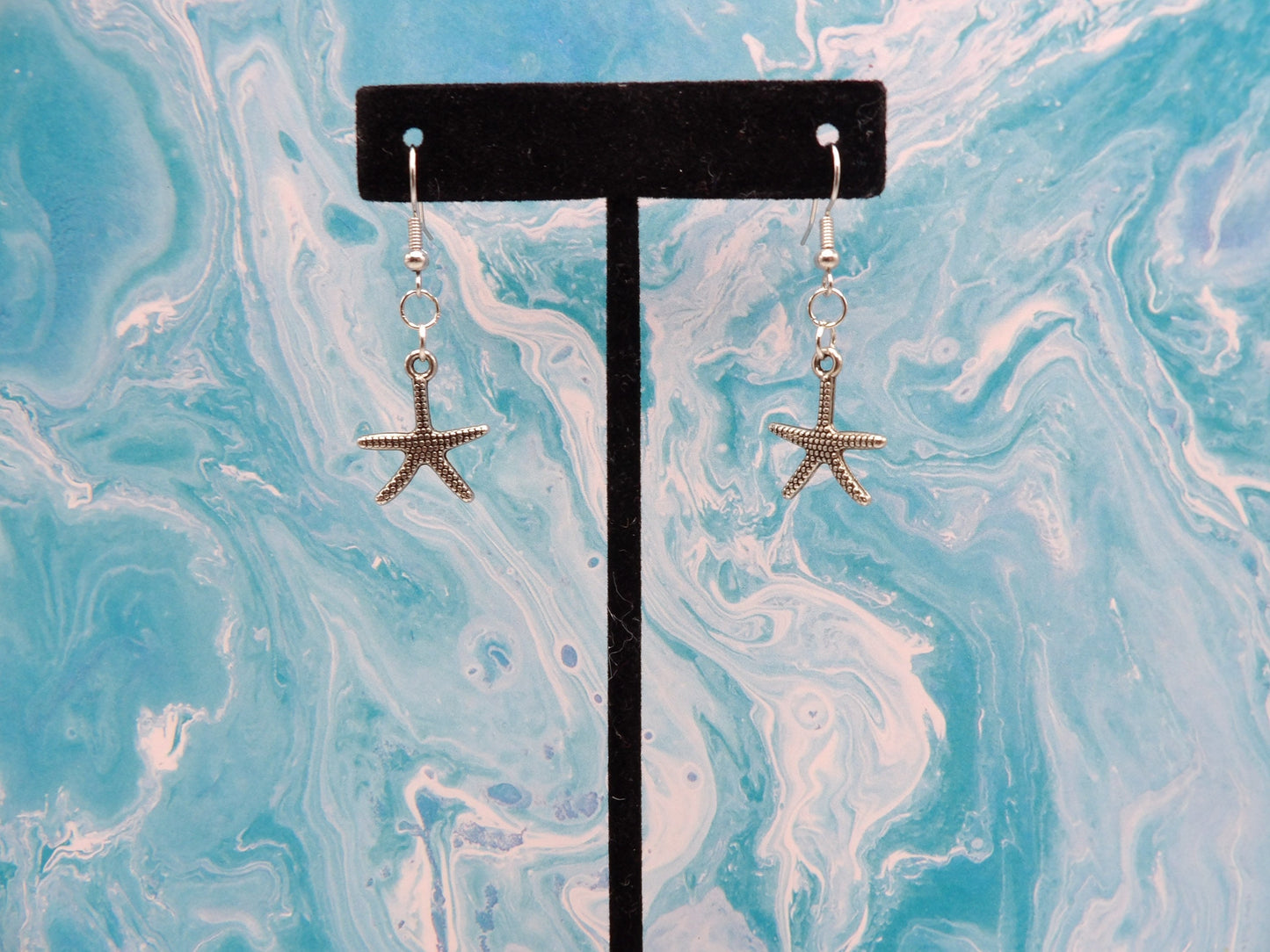 Silver Starfish Earrings