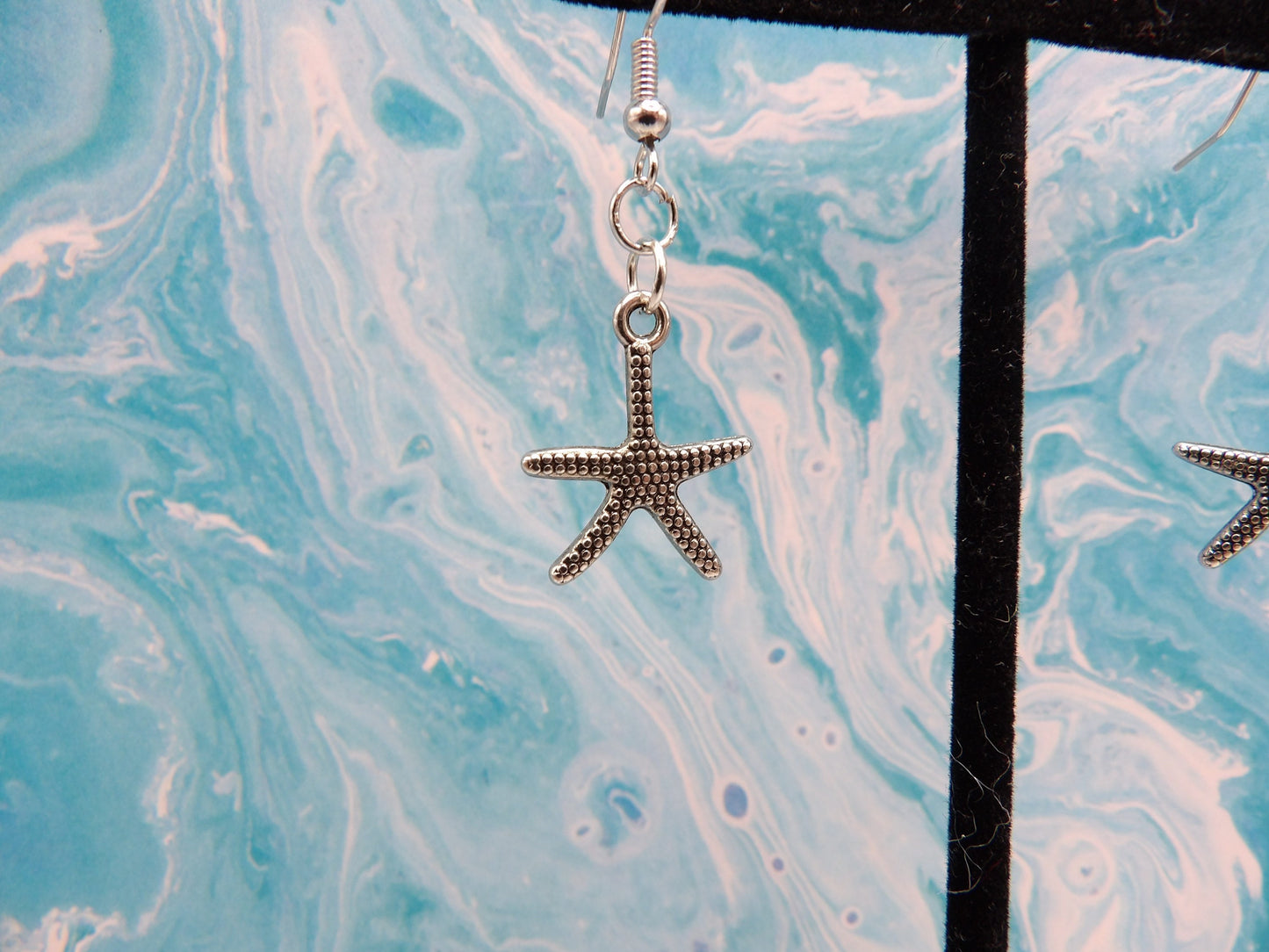 Silver Starfish Earrings