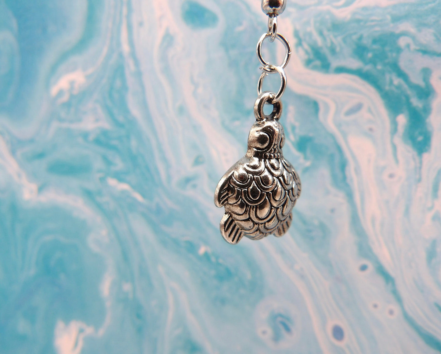 Silver Turtle Earrings