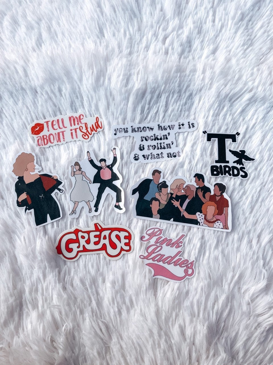 Grease Stickers - ShopCassiesCrafts