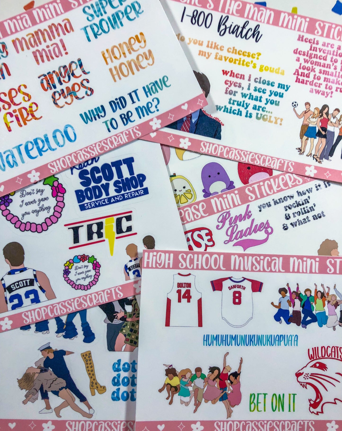 High School Musical Mini Sticker Sheets