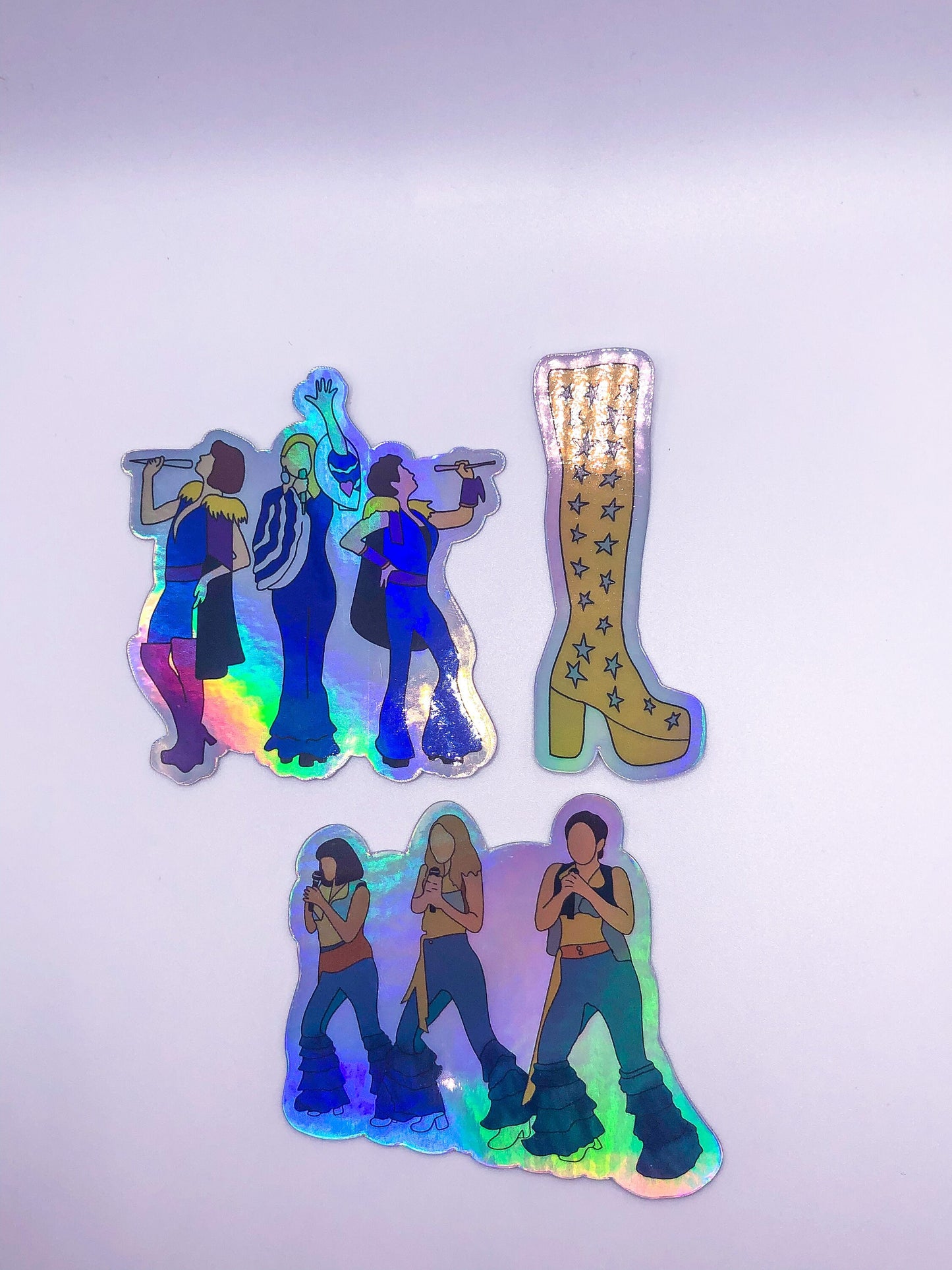 Mamma Mia Clear Sticker and Holographic Stickers - ShopCassiesCrafts