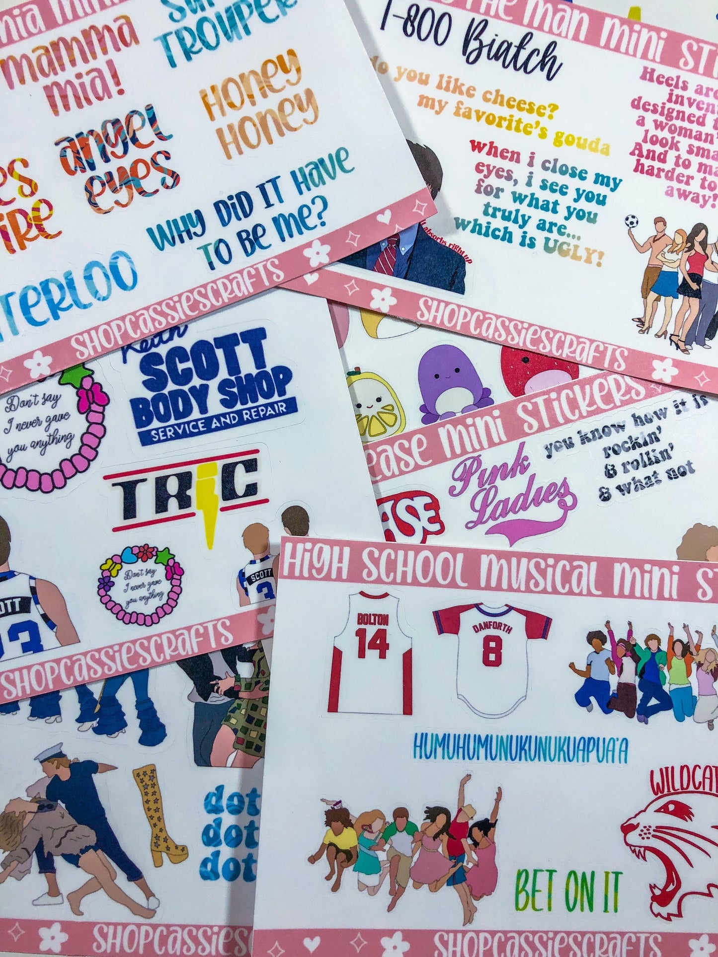 High School Musical Mini Sticker Sheets