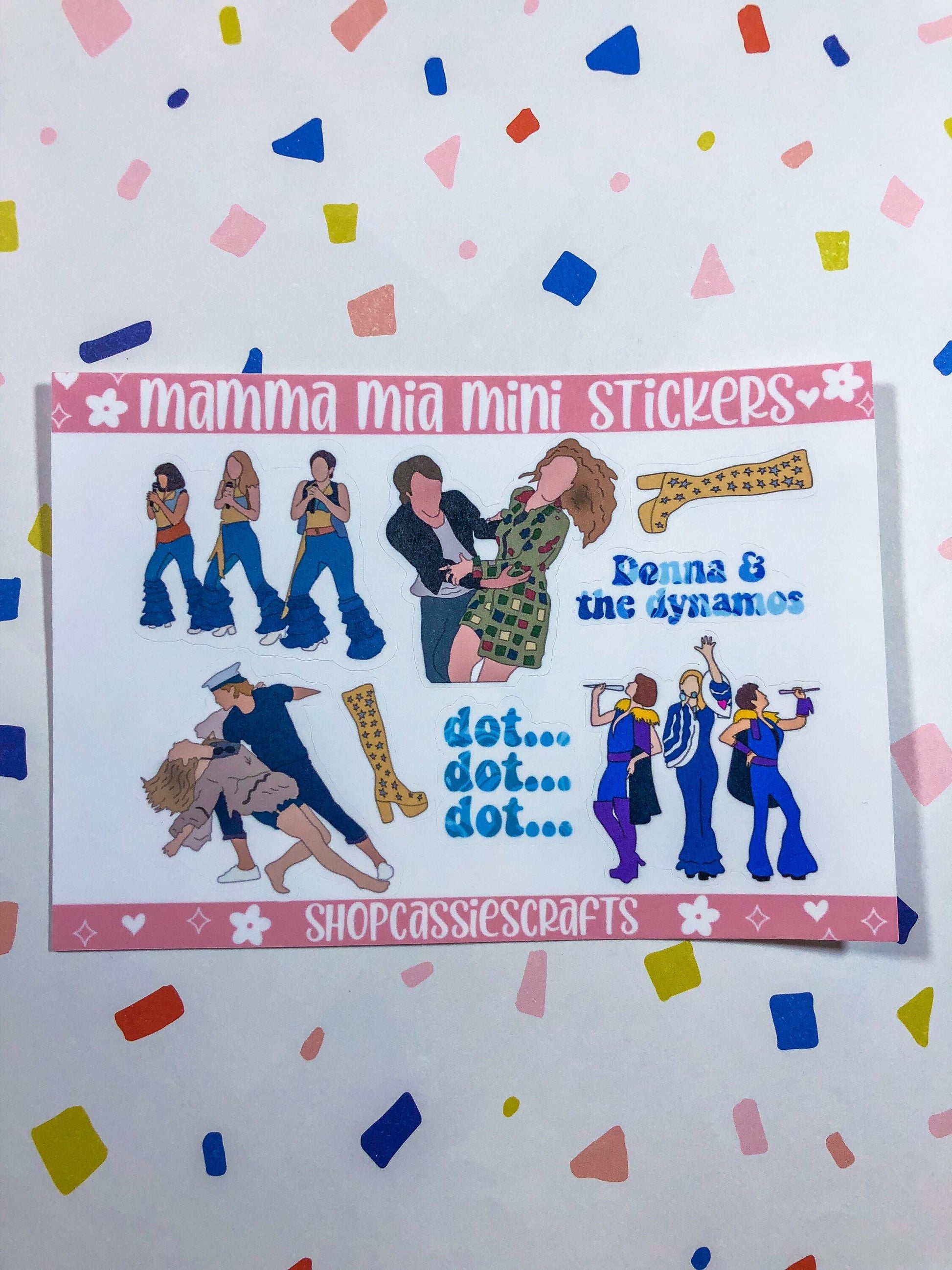 Mamma Mia Mini Sticker Sheets - ShopCassiesCrafts