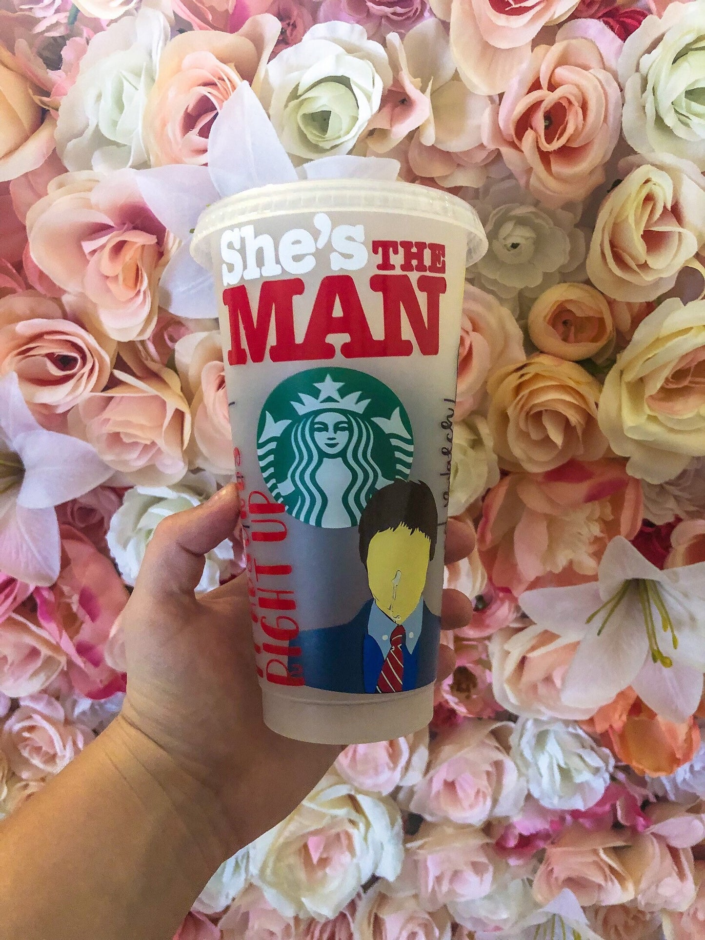 She's The Man Starbucks Decorated Cold Cup