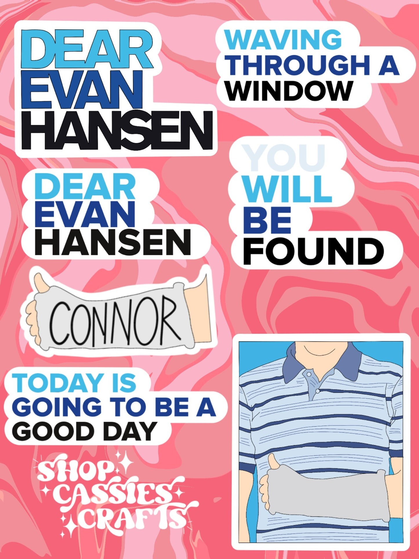 DE Hansen Stickers - ShopCassiesCrafts