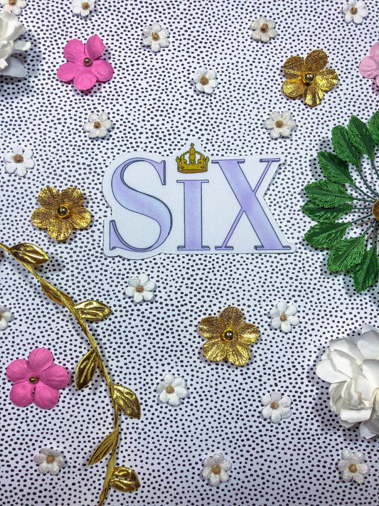 Six Sticker - ShopCassiesCrafts