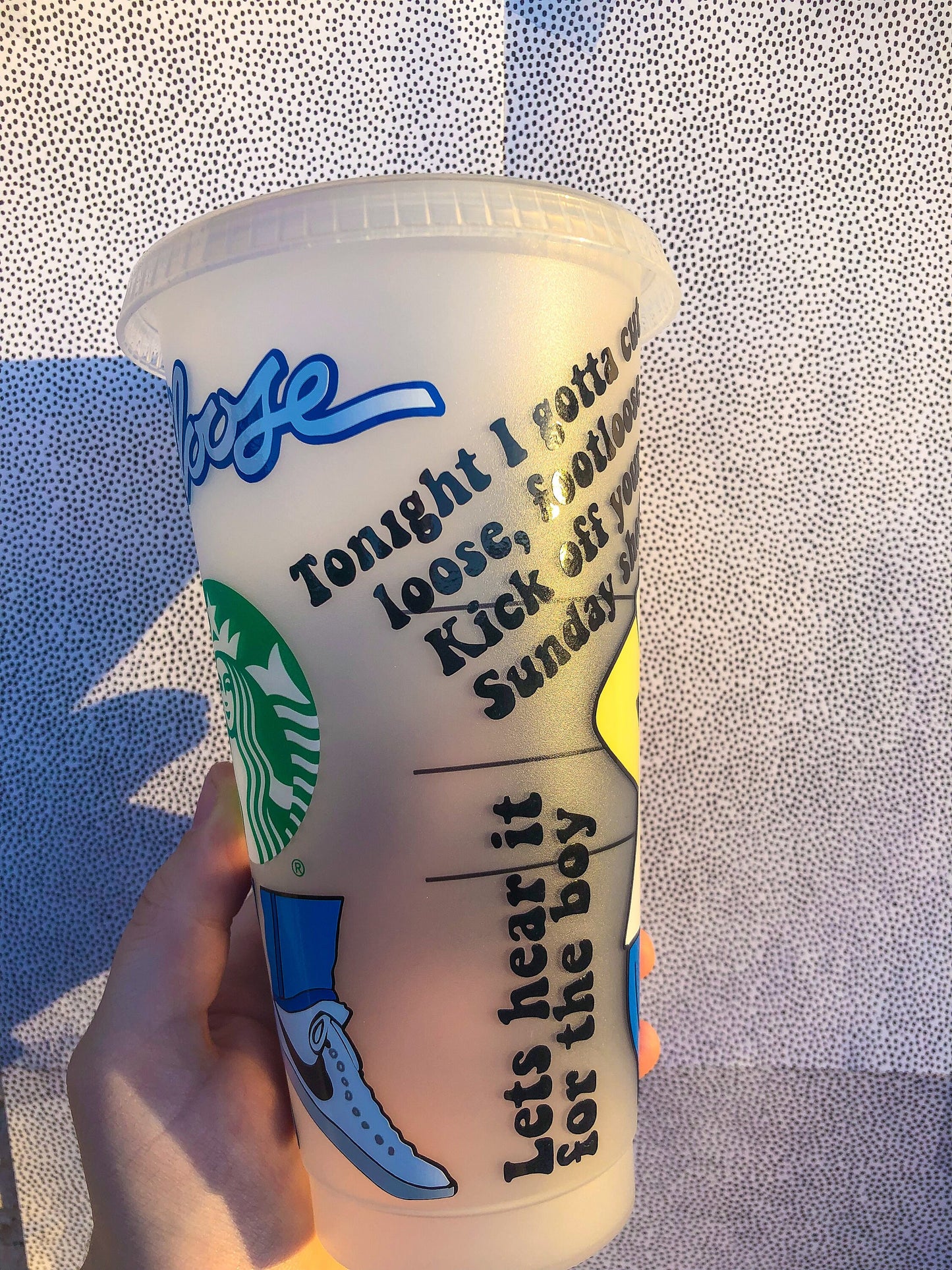 Footloose Starbucks Decorated Cold Cup