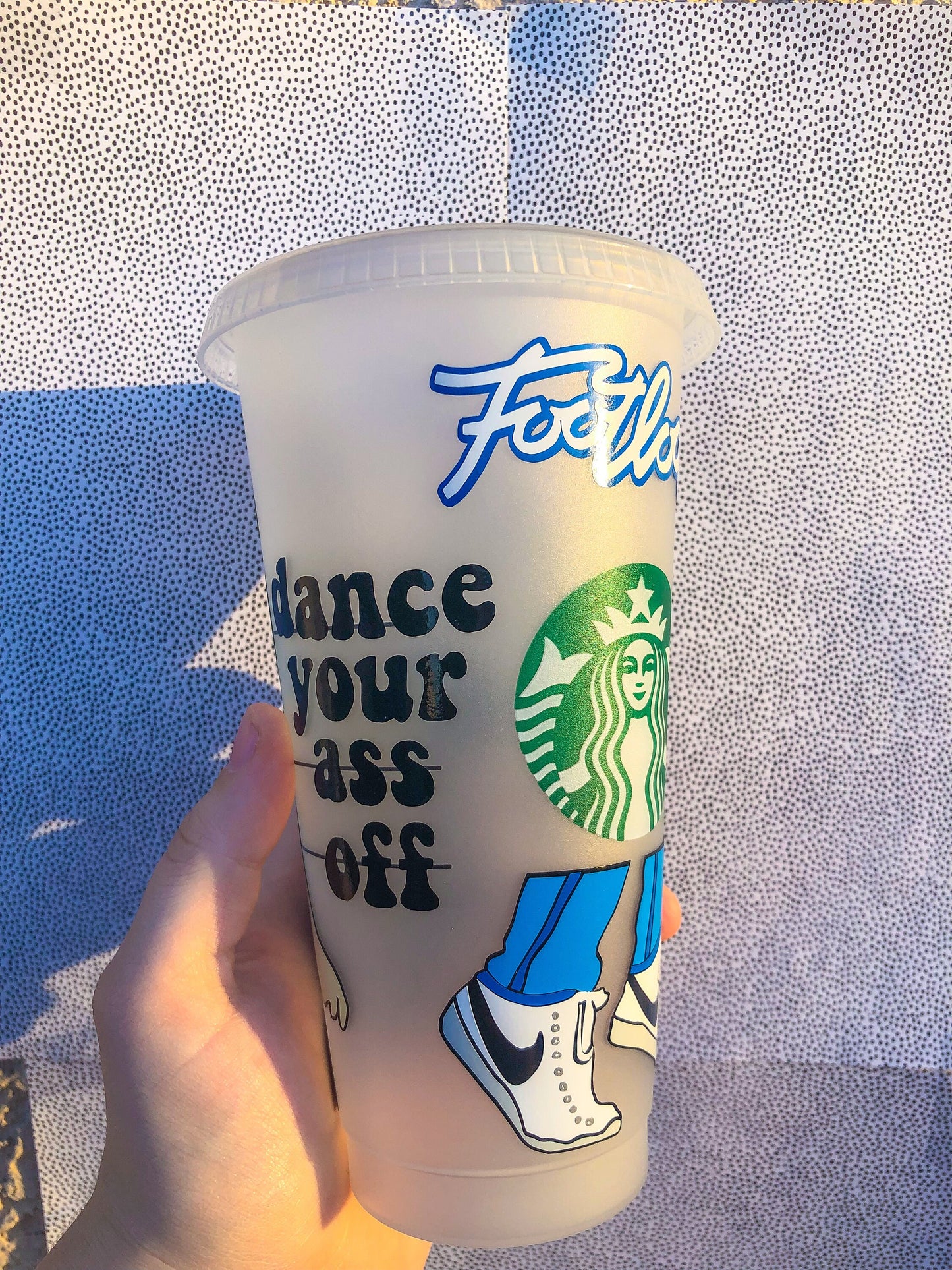 Footloose Starbucks Decorated Cold Cup