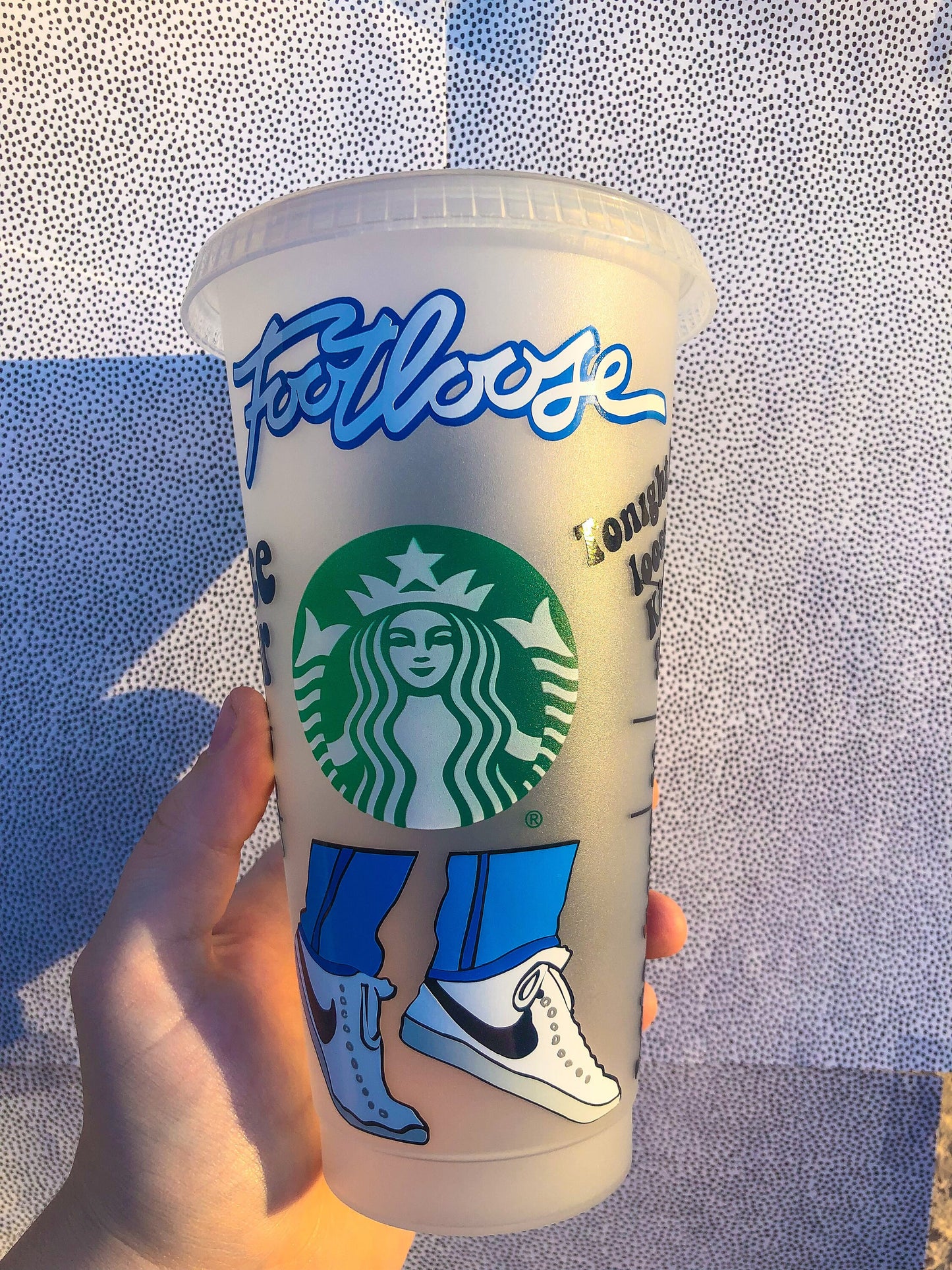 Footloose Starbucks Decorated Cold Cup