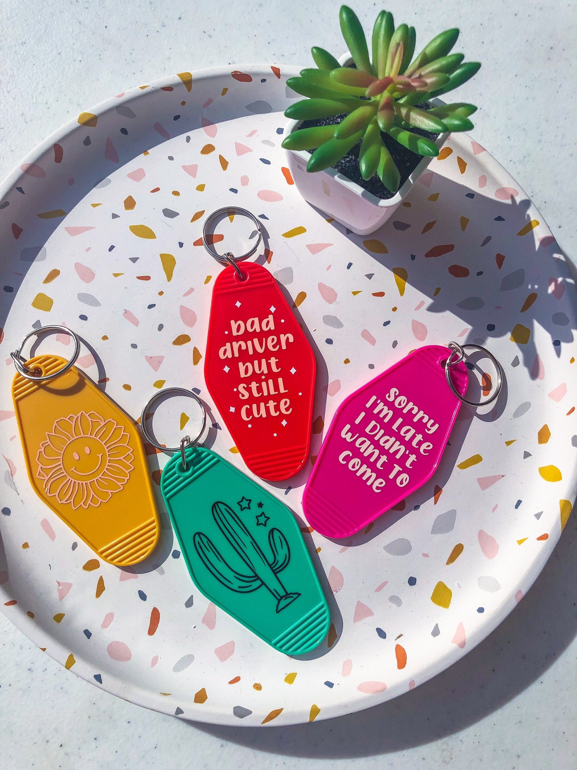 Bad Driver But Still Cute Motel Keychain - ShopCassiesCrafts