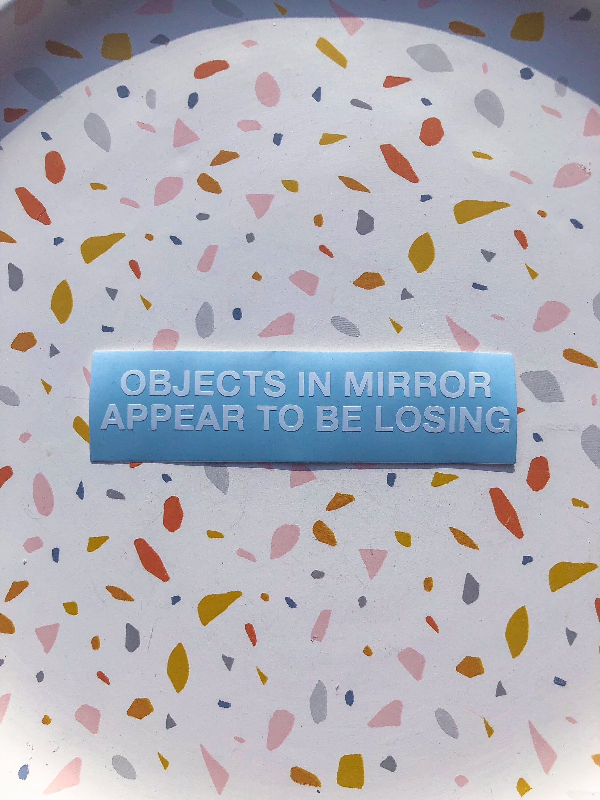 Objects In Mirror Appear To Be Losing Small Car Window Decal - ShopCassiesCrafts