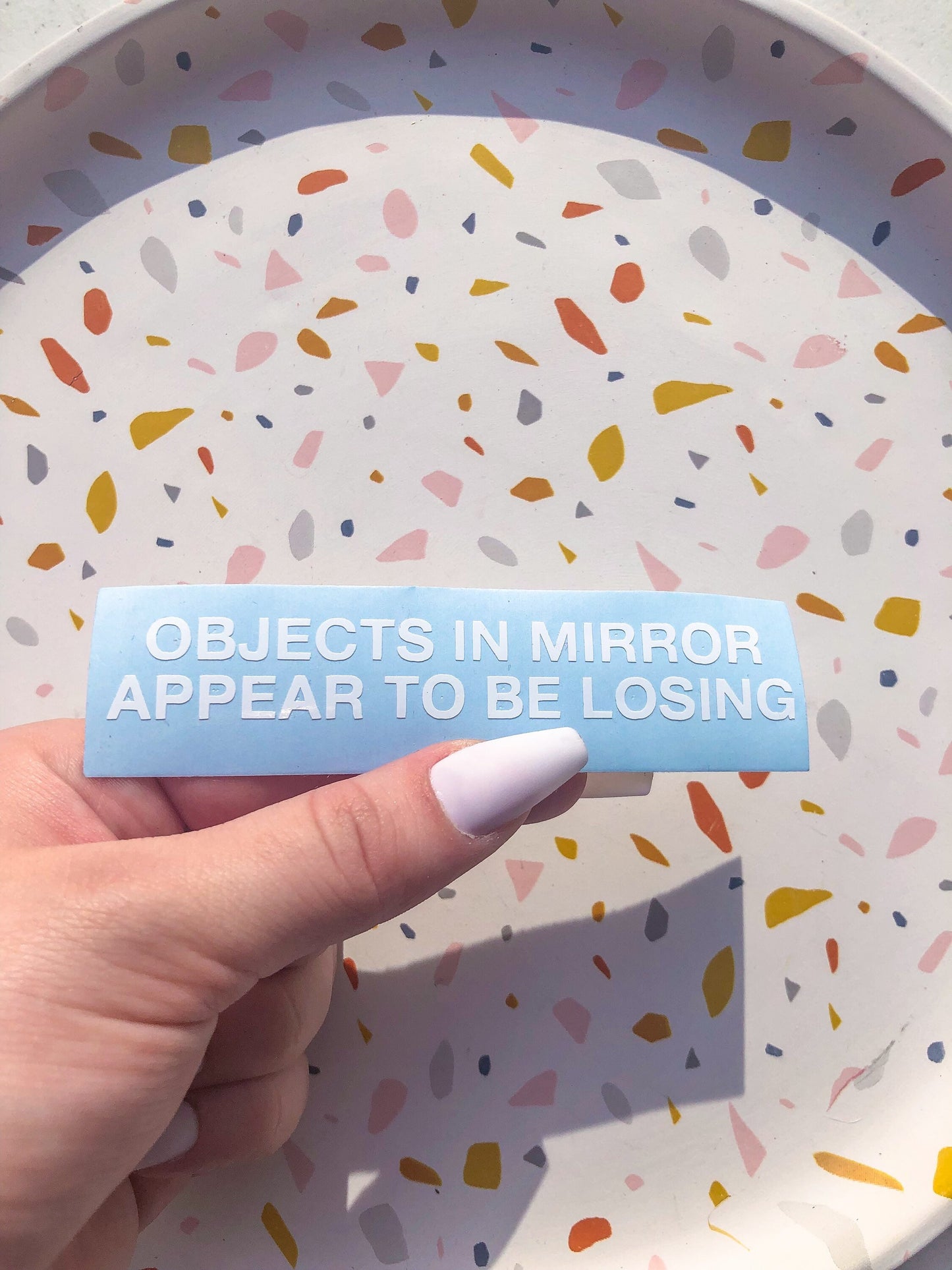 Objects In Mirror Appear To Be Losing Small Car Window Decal - ShopCassiesCrafts