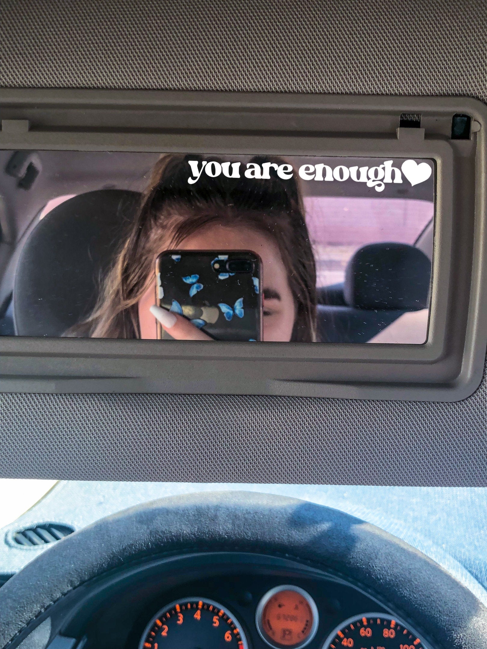 You Are Enough Small Mirror Decals - ShopCassiesCrafts