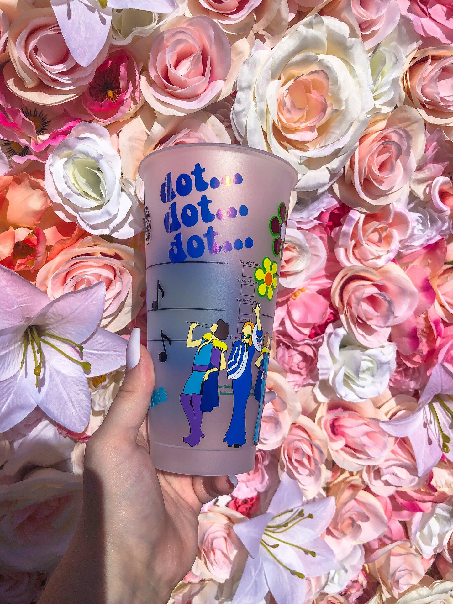 Mamma Mia Movie //ABBA Starbucks Decorated Cold Cup