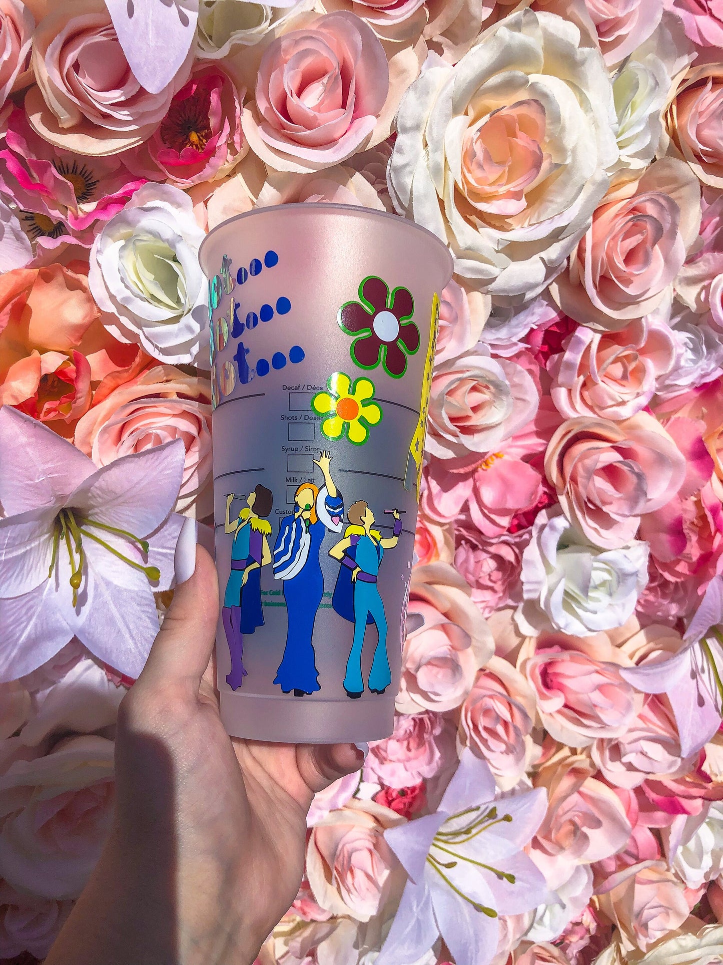 Mamma Mia Movie //ABBA Starbucks Decorated Cold Cup