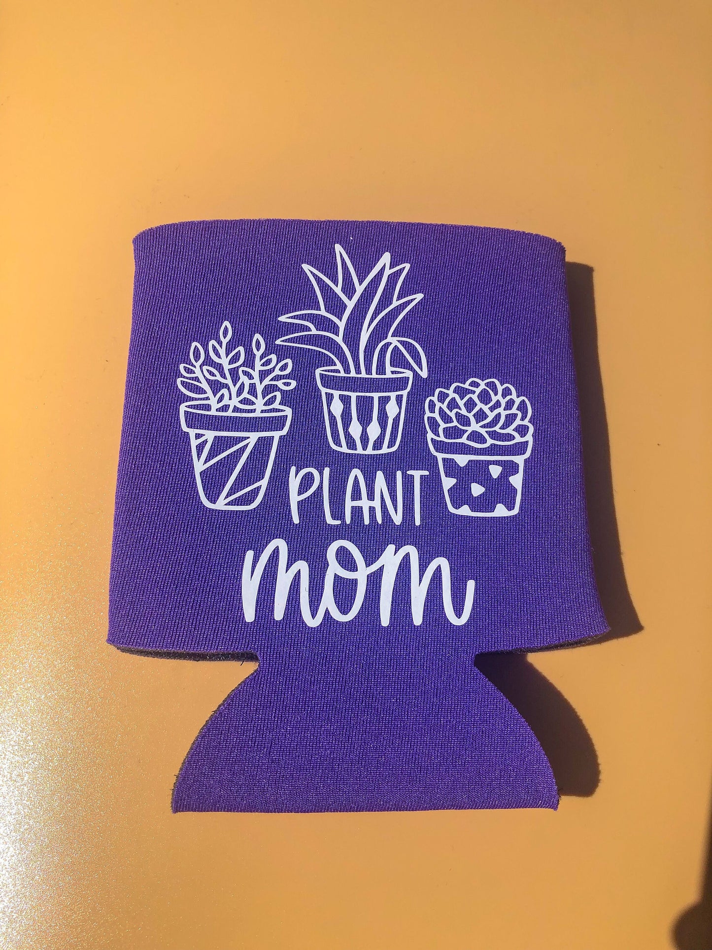 Purple Plant Mom Can Cooler - ShopCassiesCrafts