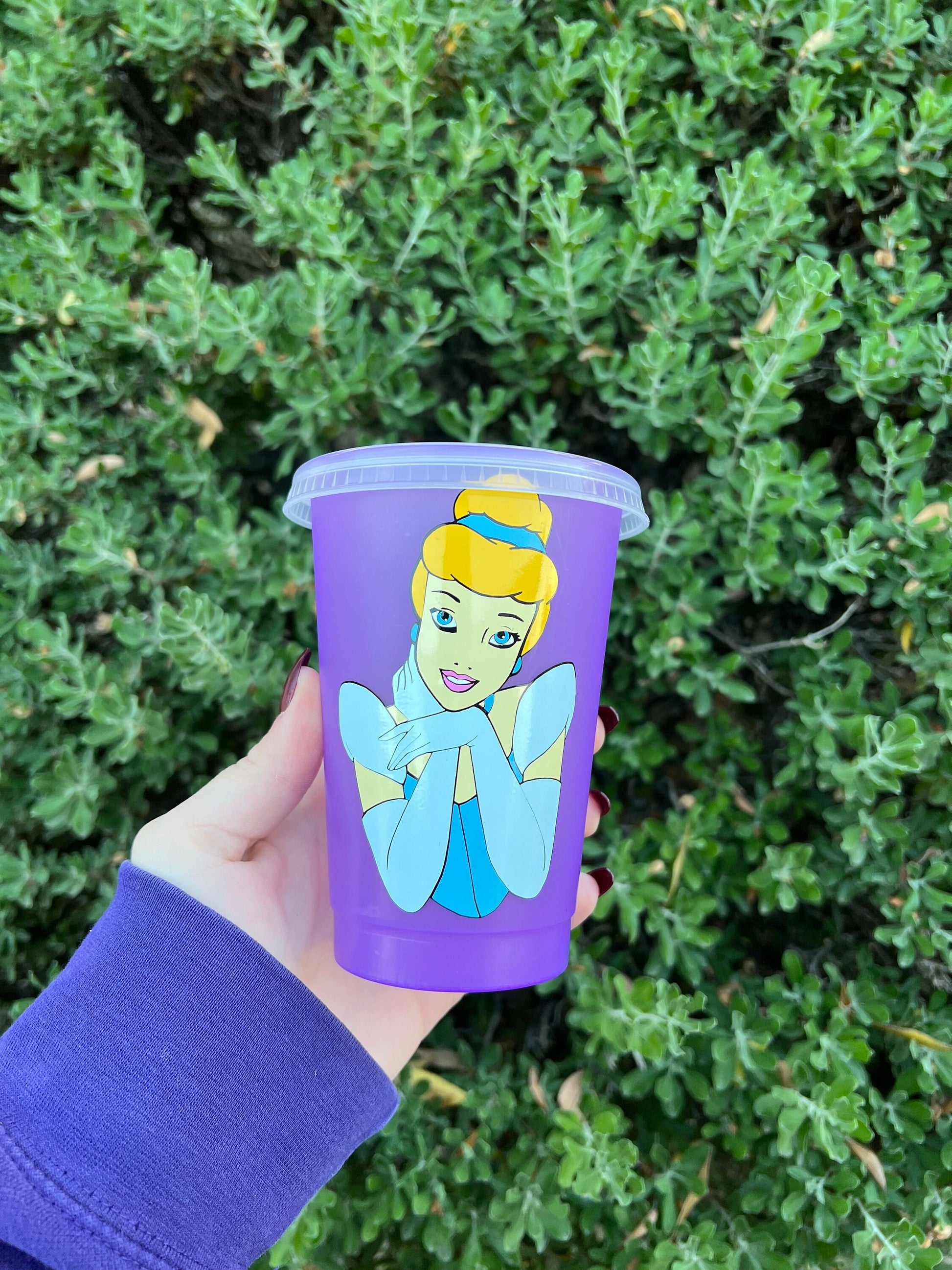 Cinderella//Disney Princess//Decorated Color Changing Cold Cup - ShopCassiesCrafts