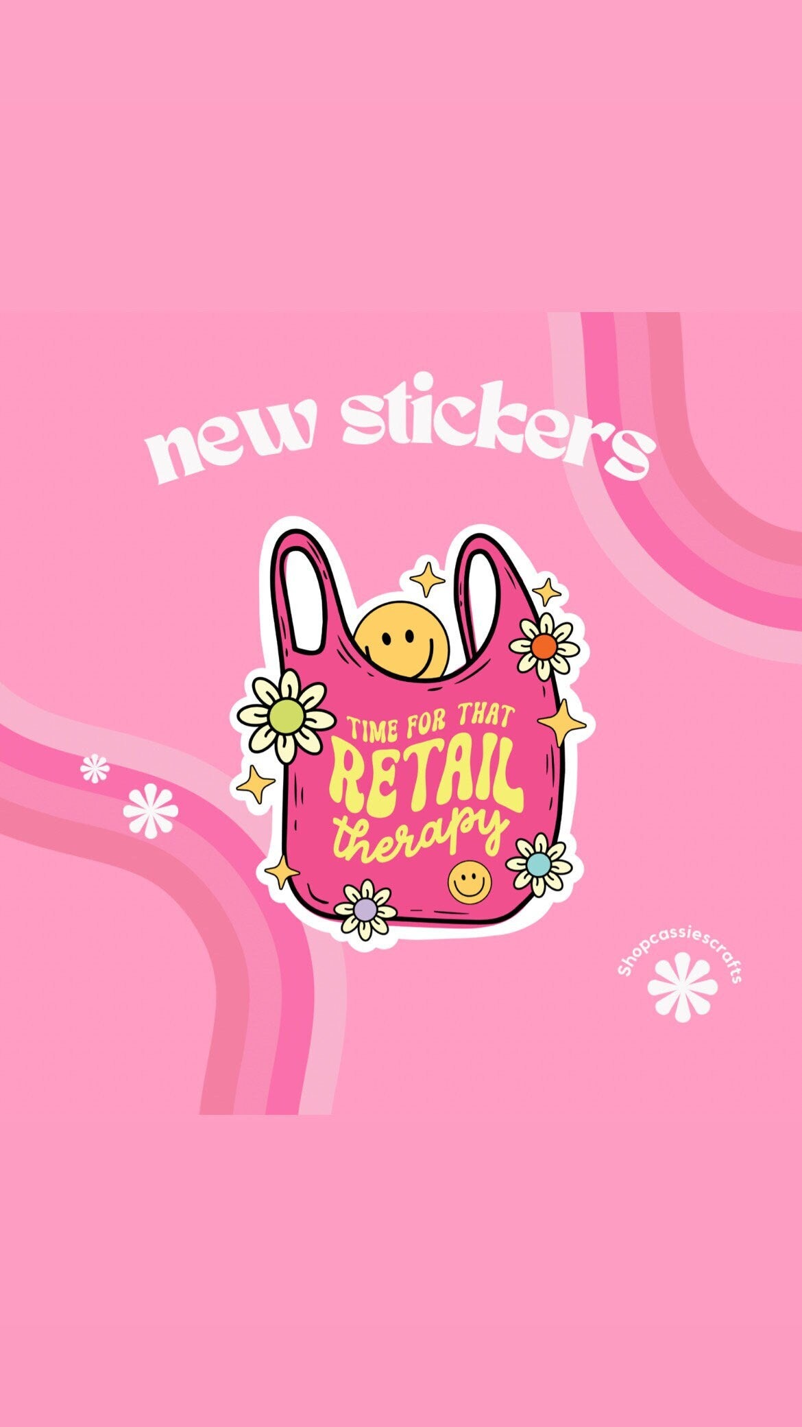 Time For That Retail Therapy Sticker - ShopCassiesCrafts