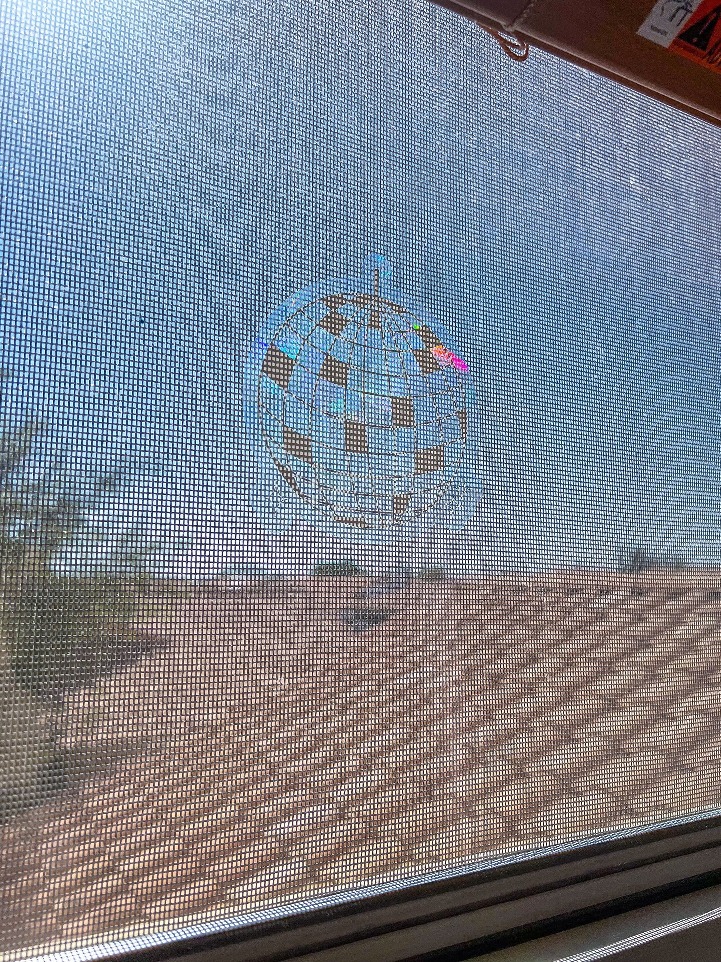 Disco Ball Suncatcher Sticker // Window Cling Sticker for Rainbows - ShopCassiesCrafts