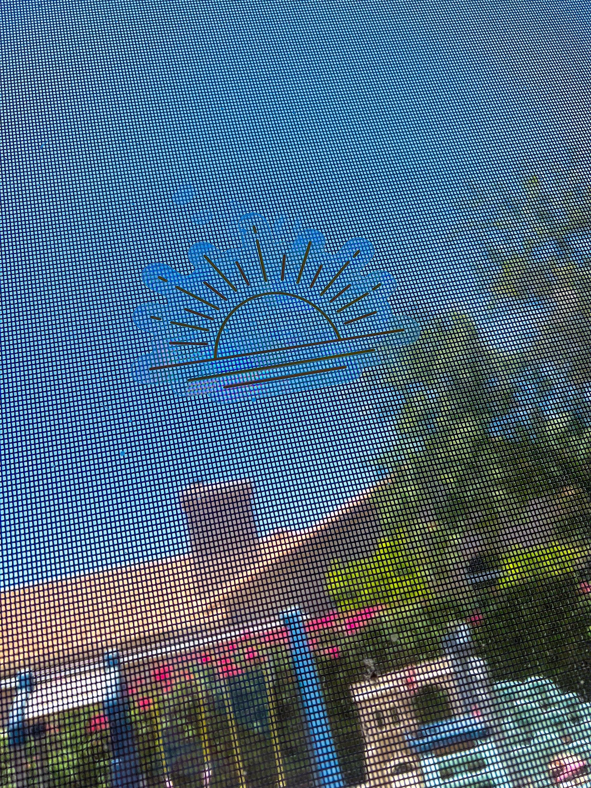 Sun Ray Suncatcher Sticker // Window Cling Sticker for Rainbows - ShopCassiesCrafts