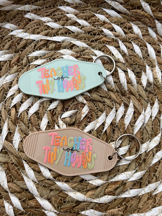 Teacher Of Tiny Humans Motel Keychain