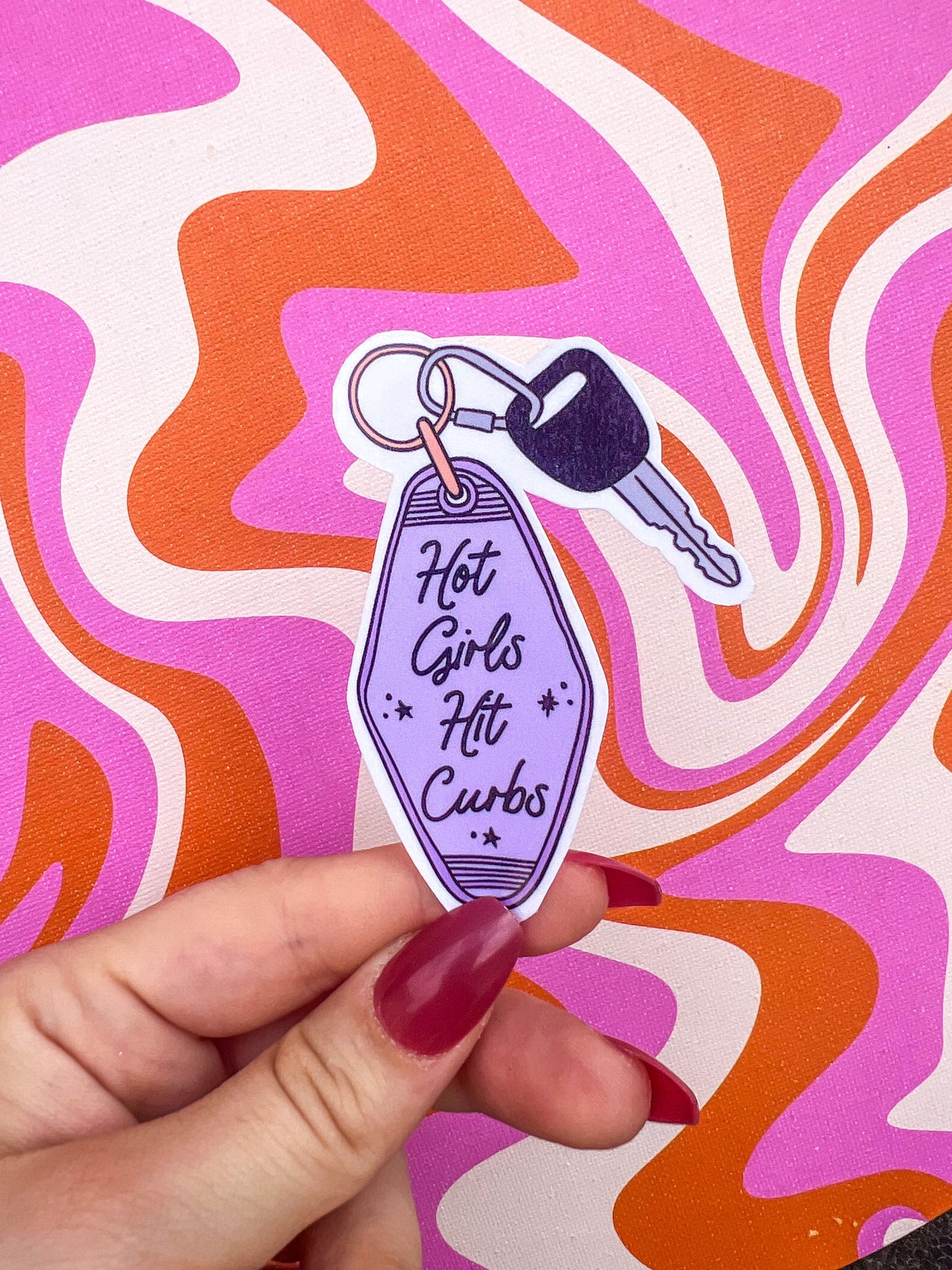 Hot Girls Hit Curbs Sticker