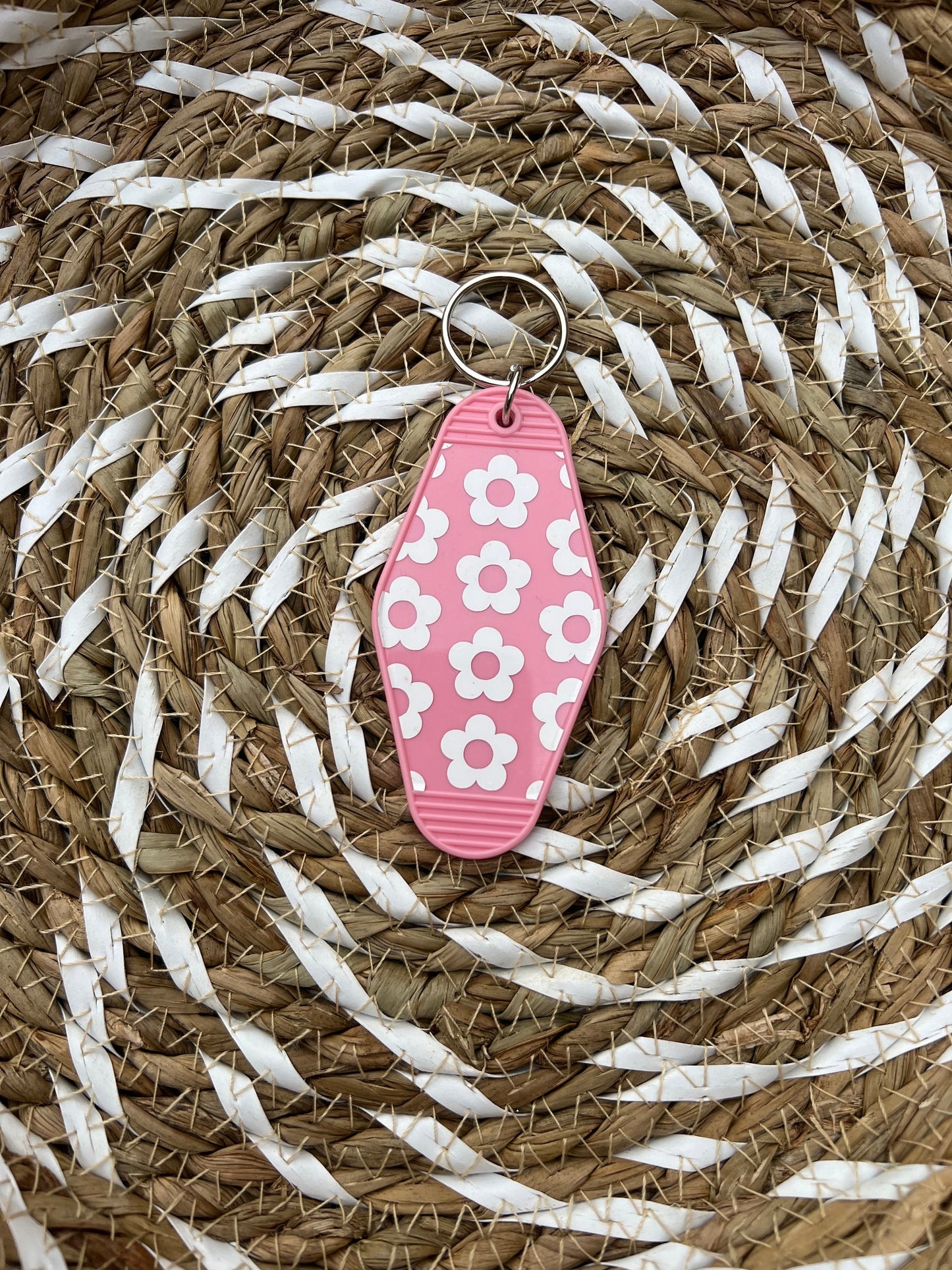 Flower Pink Motel Keychain