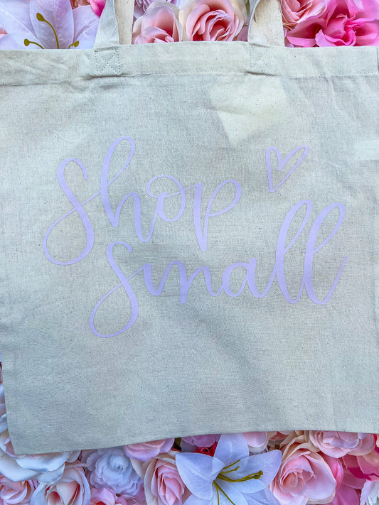 Shop Small Tote Bag - ShopCassiesCrafts