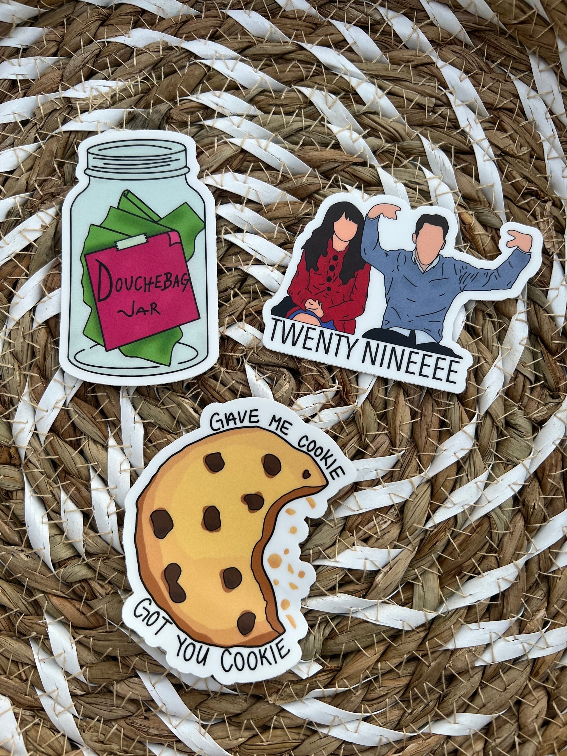 New Girl Inspired Stickers - ShopCassiesCrafts