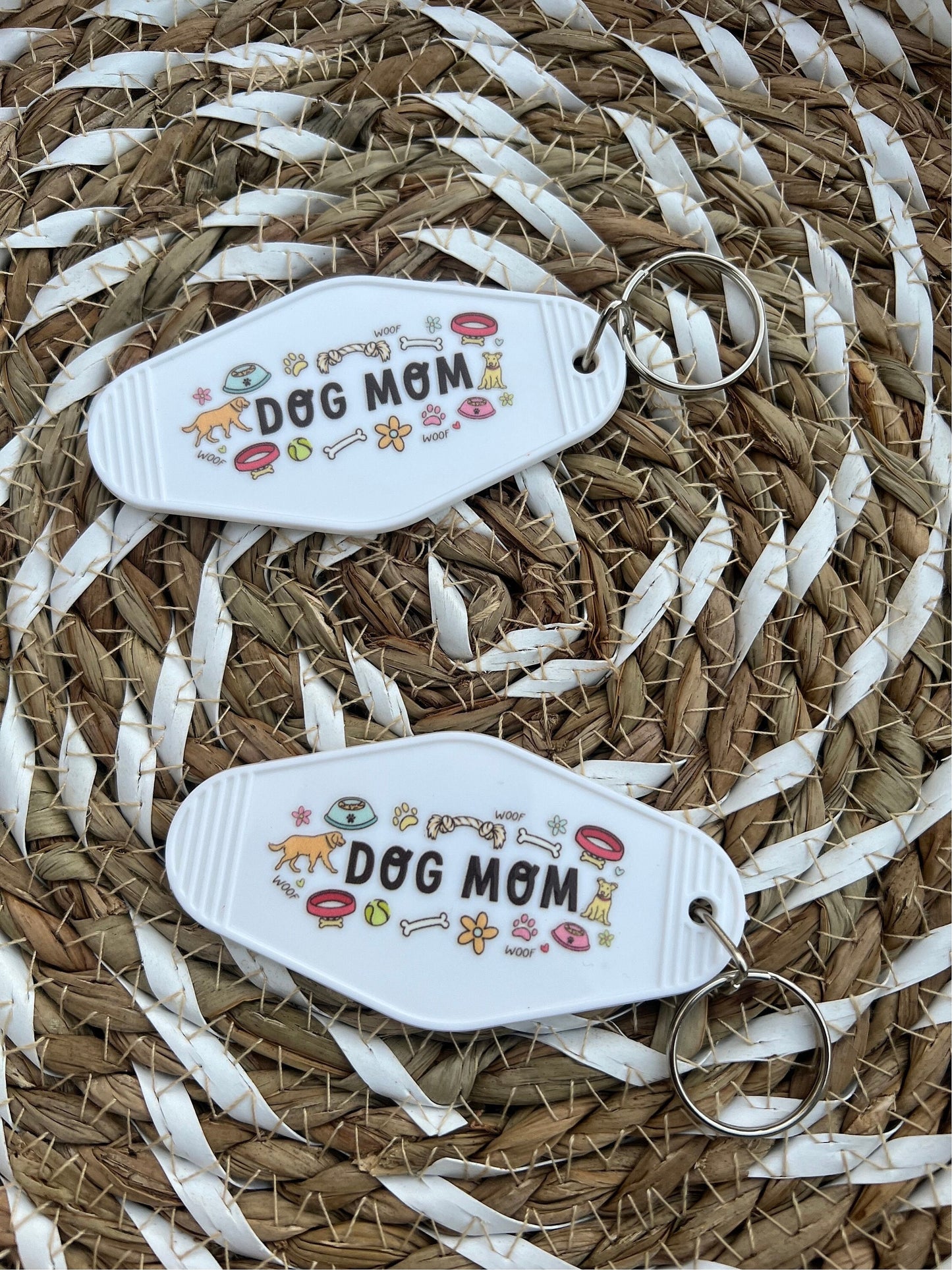 Dog Mom Motel Keychain - ShopCassiesCrafts